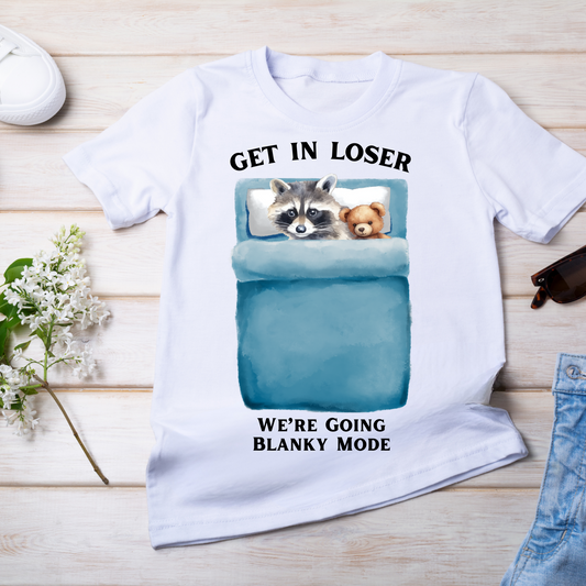 Get in loser we're going Blanky Mode - Unisex Softstyle T-Shirt