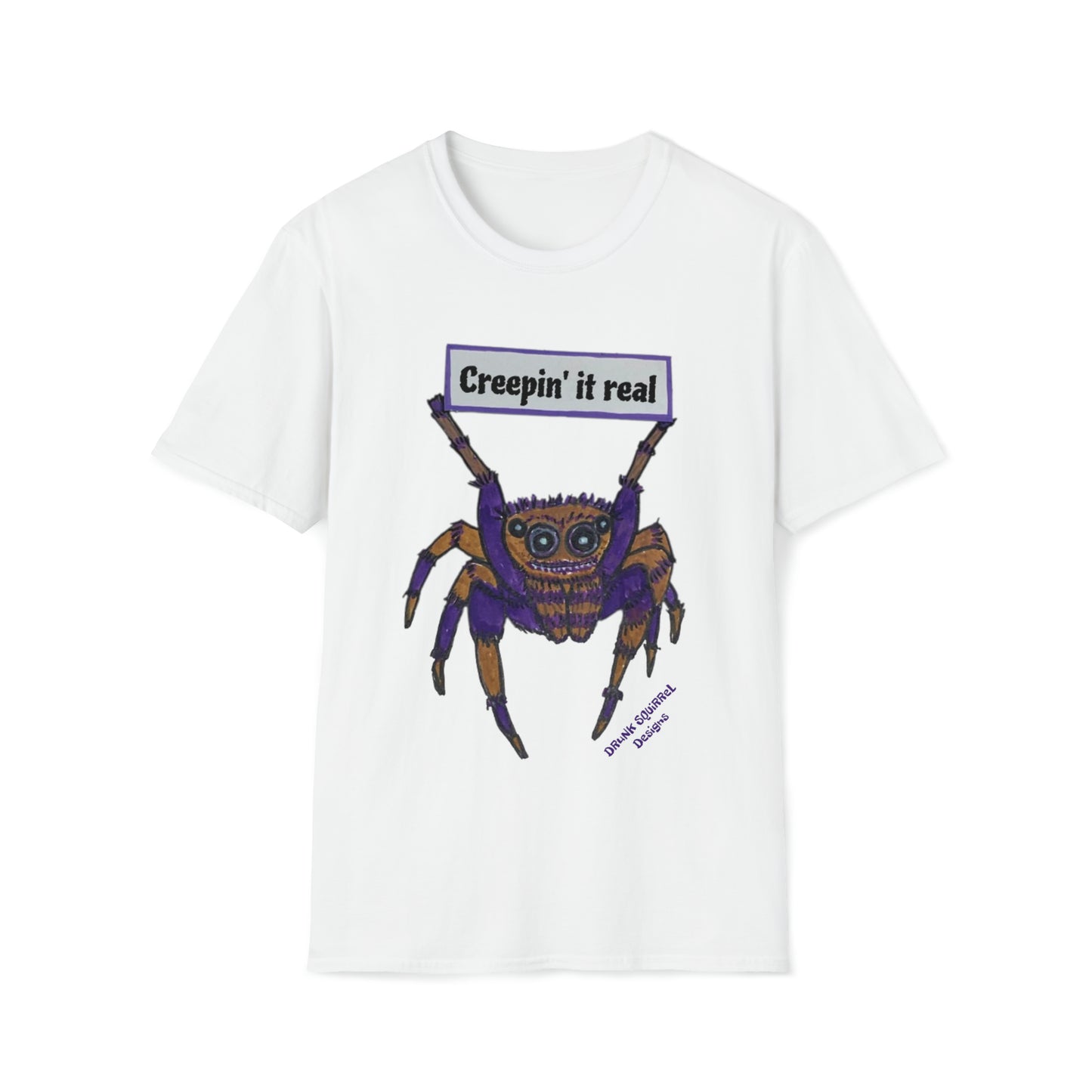 Creepin' It Real Spider - Unisex Softstyle T-Shirt