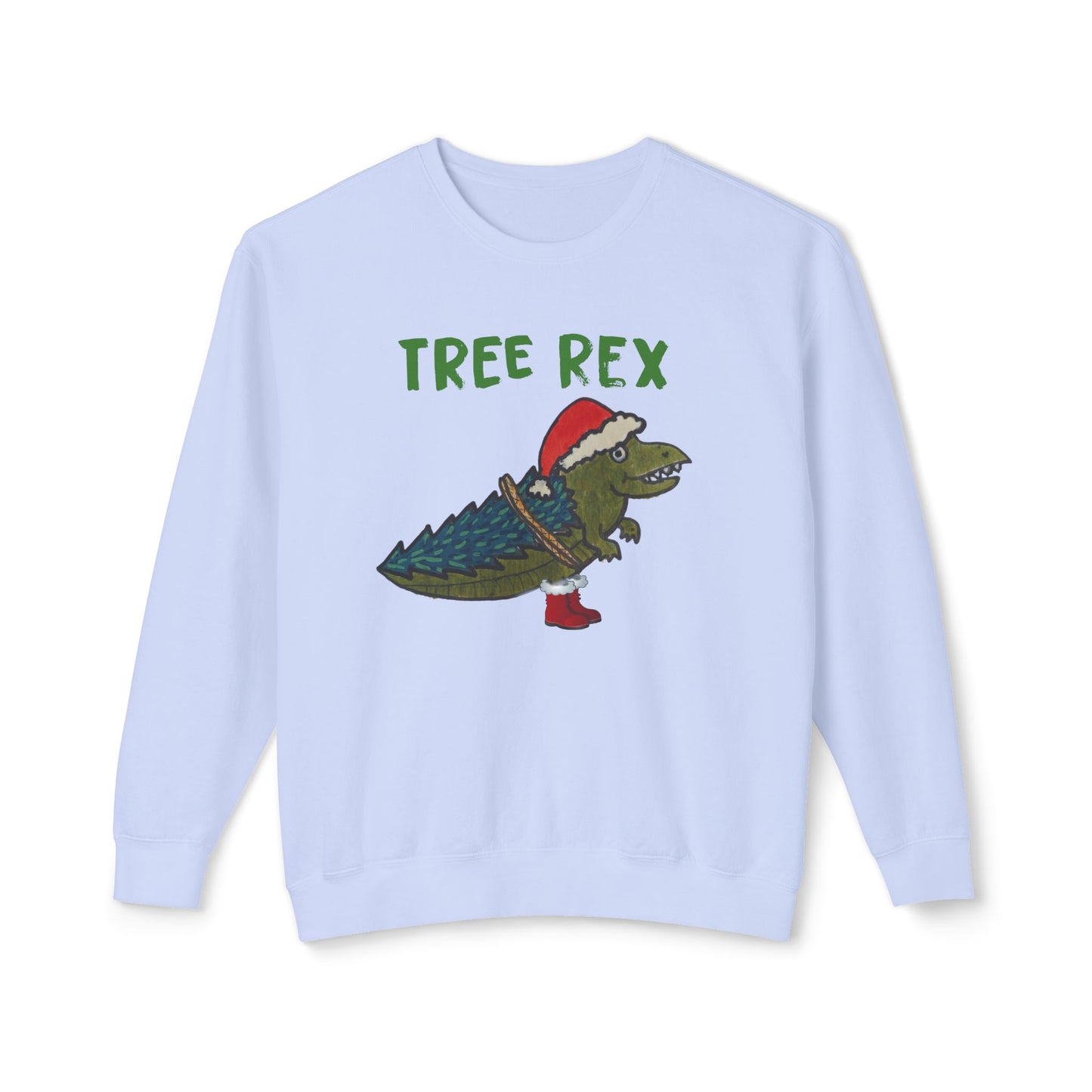 Tree Rex - Unisex Lightweight Crewneck Sweatshirt