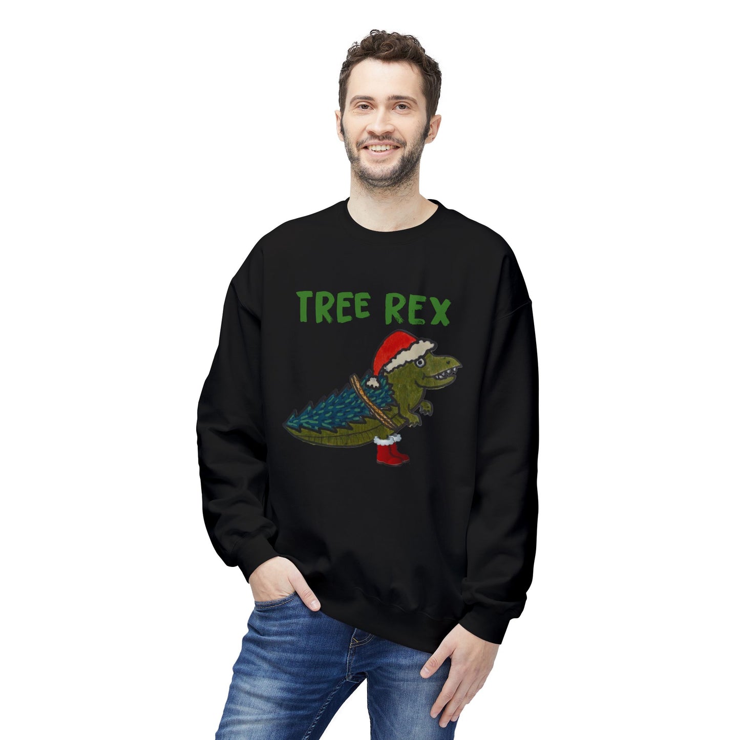 Tree Rex - Unisex Midweight Softstyle Fleece Crewneck Sweatshirt