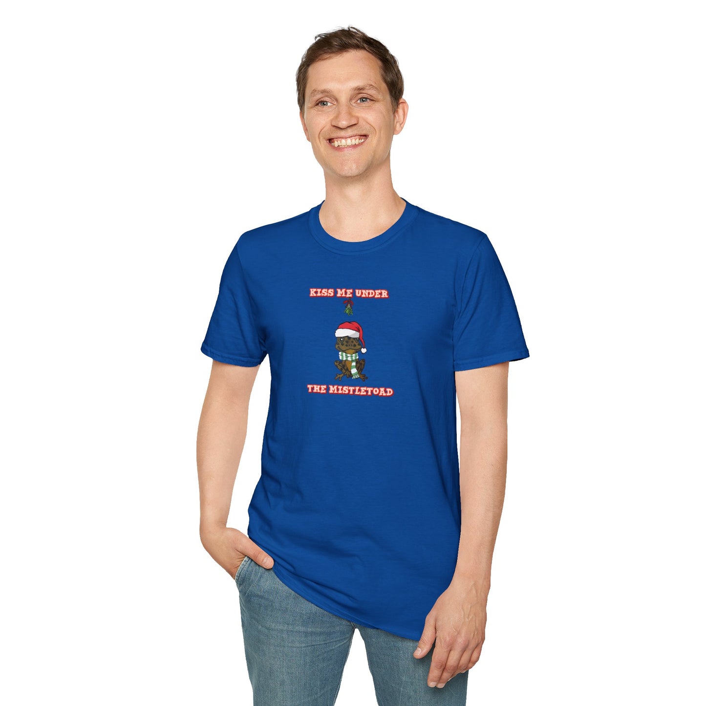 Kiss Me Under the MistleToad - Unisex Softstyle T-Shirt