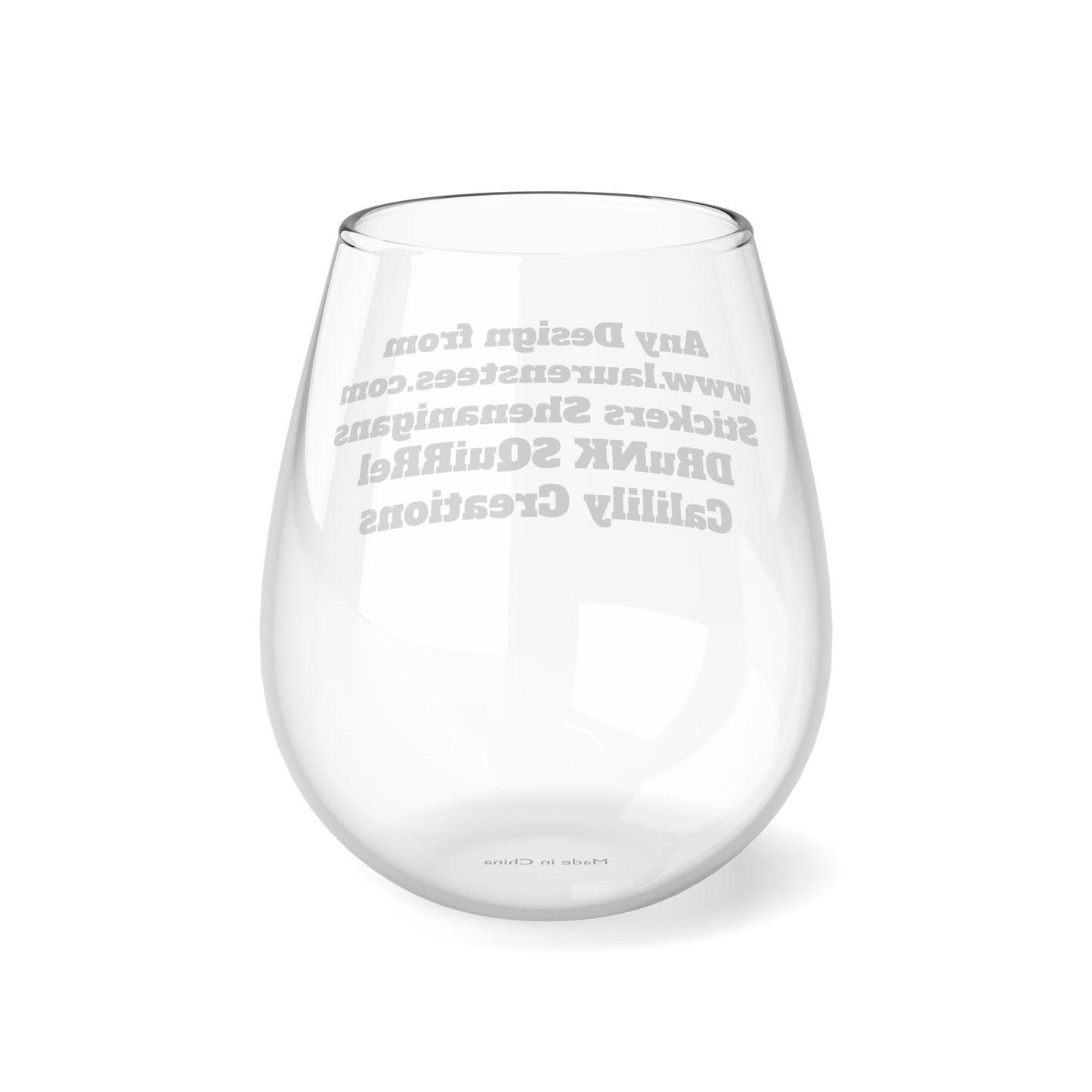 Custom - Stemless Wine Glass, 11.75oz