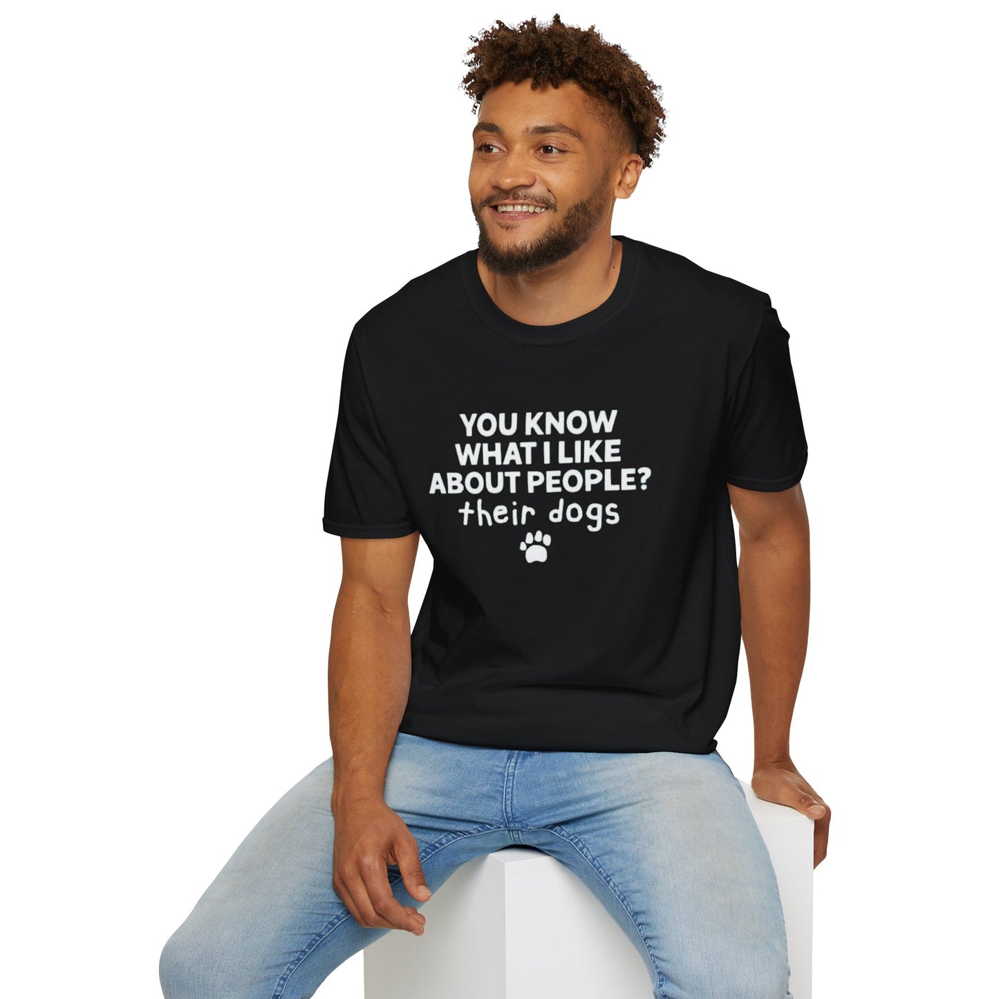 You know what I like about people - Unisex Softstyle T-Shirt | Comfortable Everyday Wear | Perfect for Casual Outings