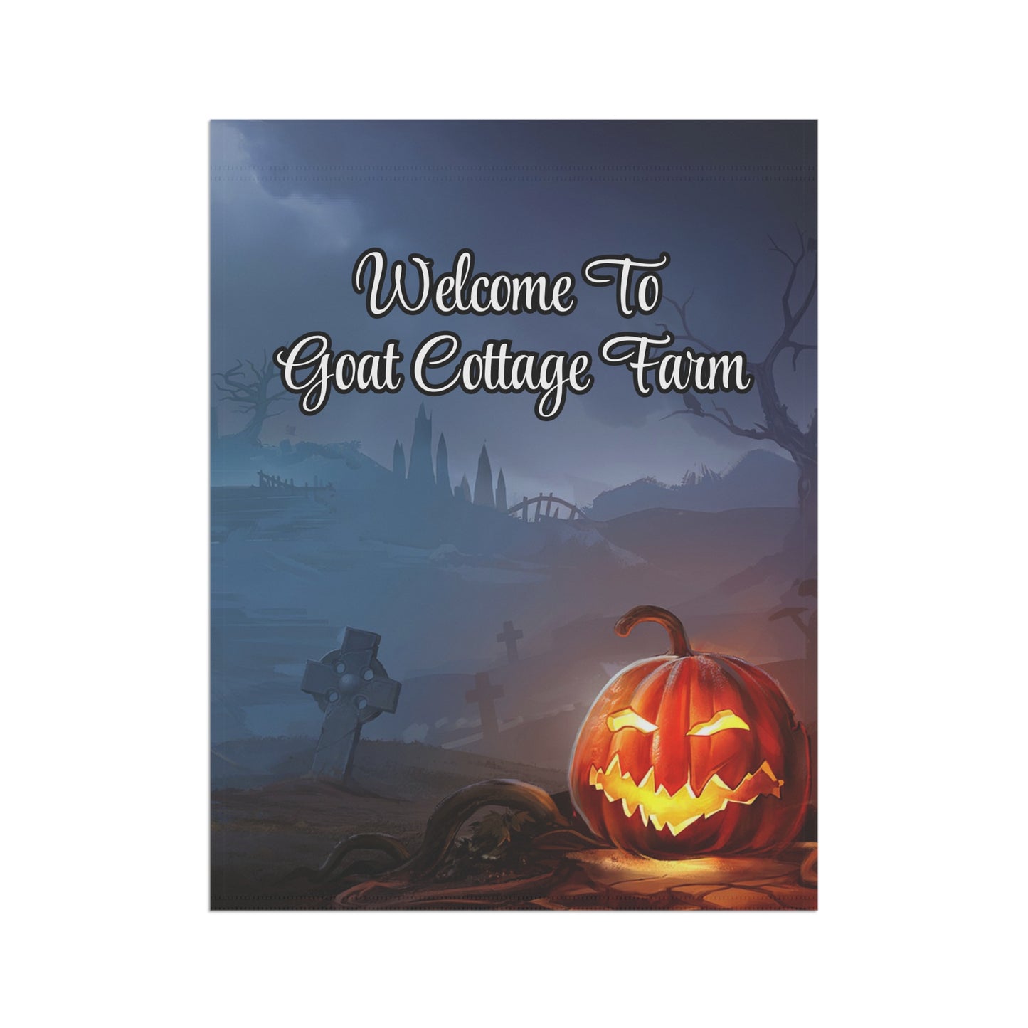 Custom Halloween Edition (Goat Cottage Farm used as example) - Garden & House Banner