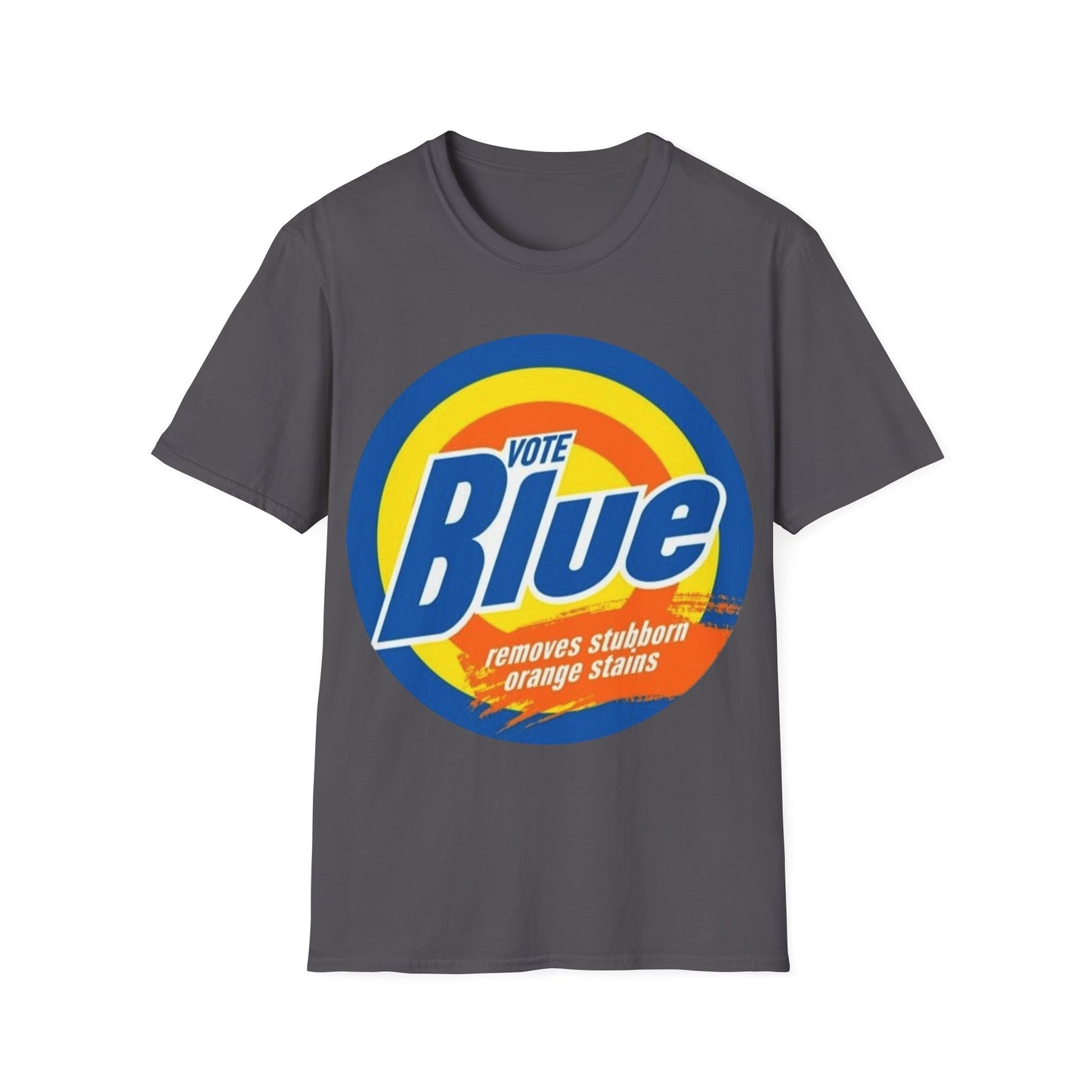 Blue Orange Stain Remover - Unisex Softstyle T-Shirt