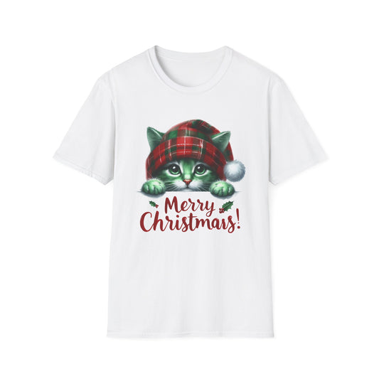 Merry Christmas Kitty - Unisex Softstyle T-Shirt