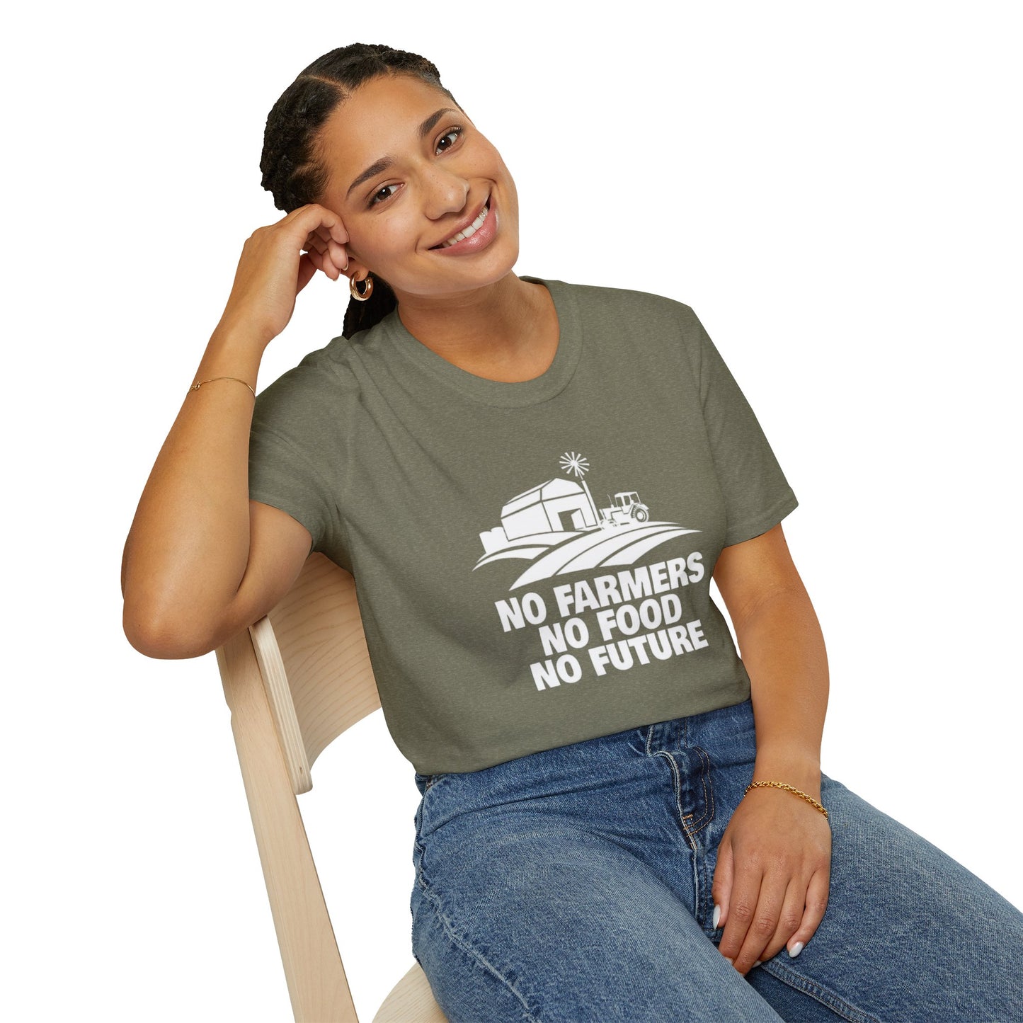 No Farmer No Food No Future - Unisex Softstyle T-Shirt