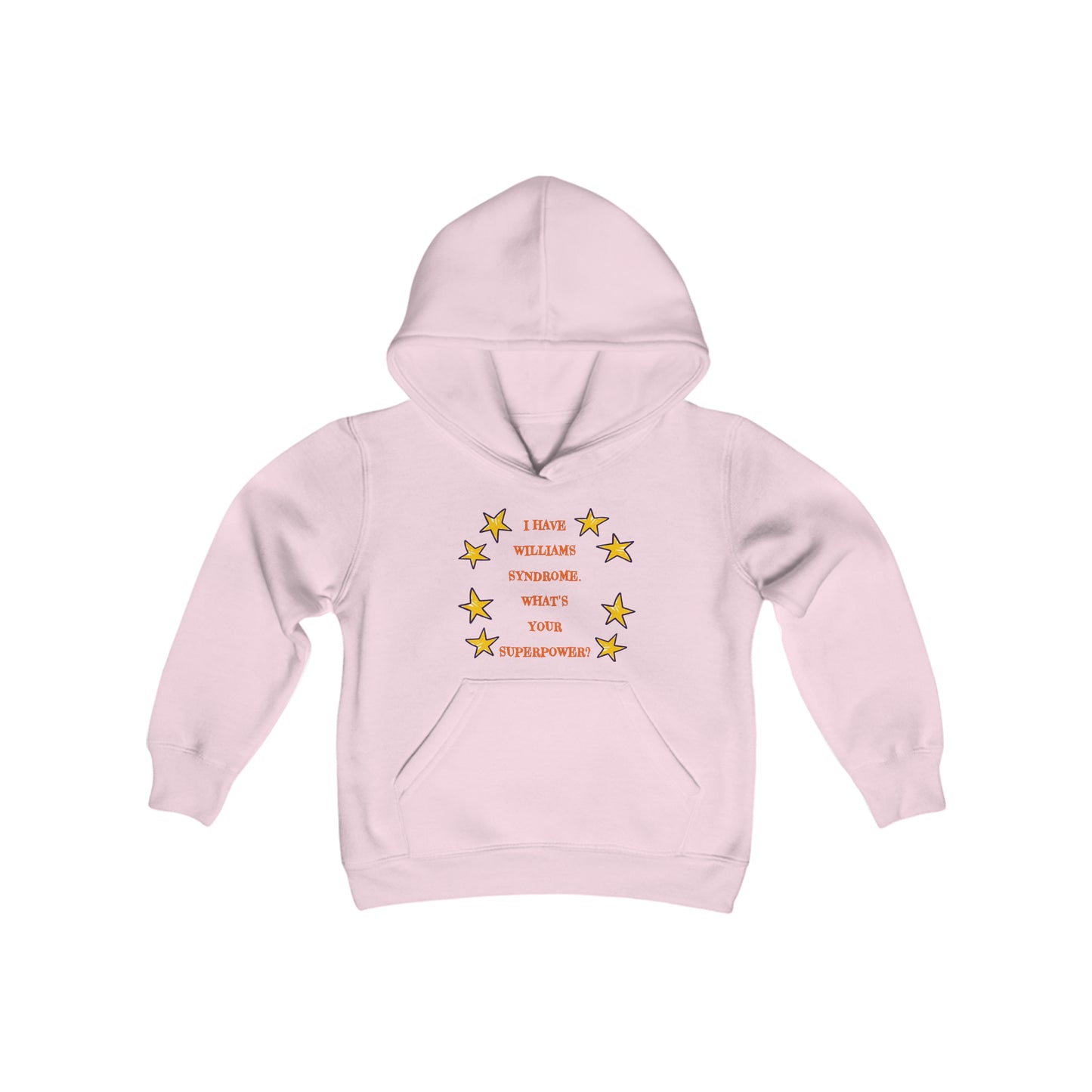Williams Syndrome Superpower - Youth Heavy Blend Hooded Sweatshirt