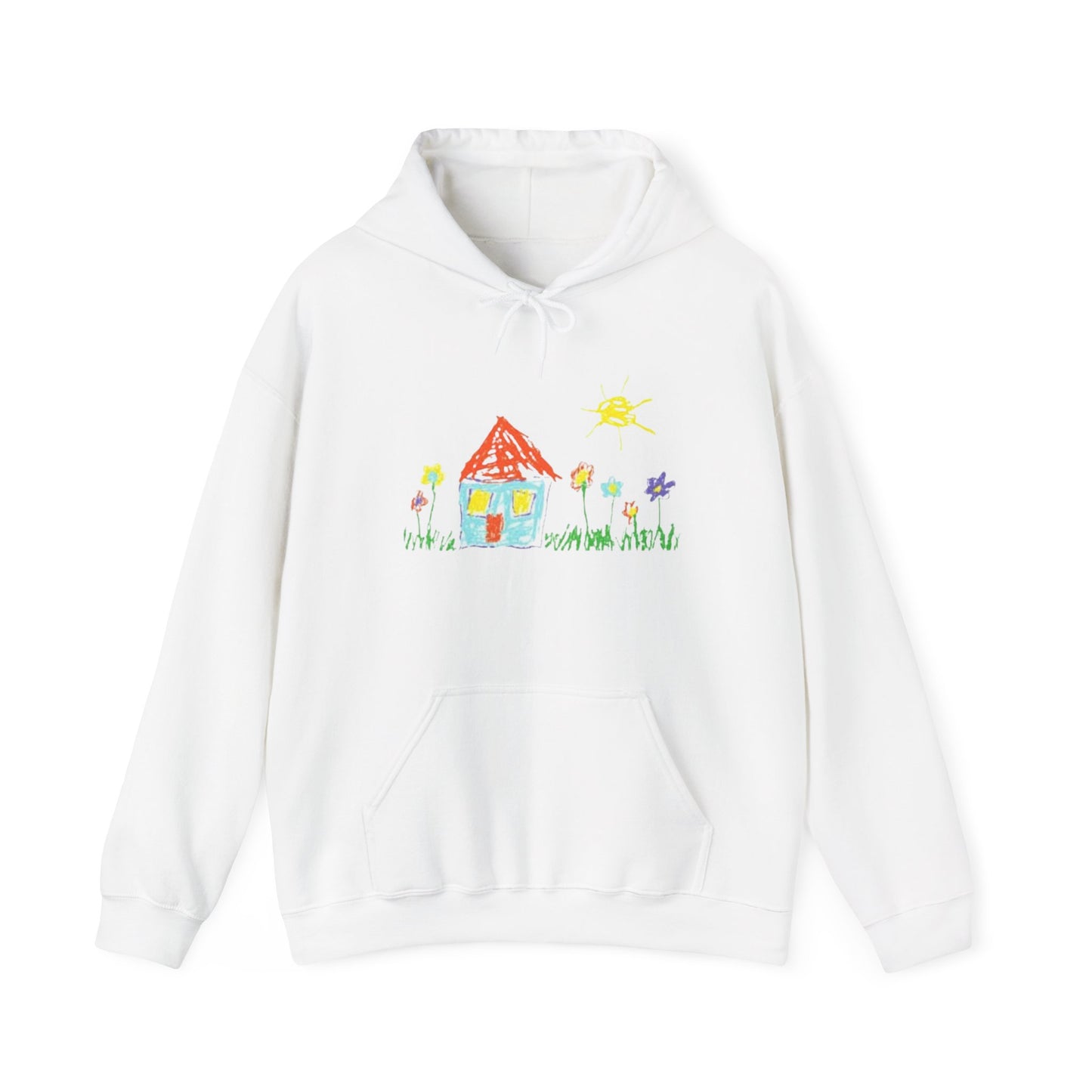 Your Childs Art on a Shirt - Adult Unisex Heavy Blend™ Hooded Sweatshirt