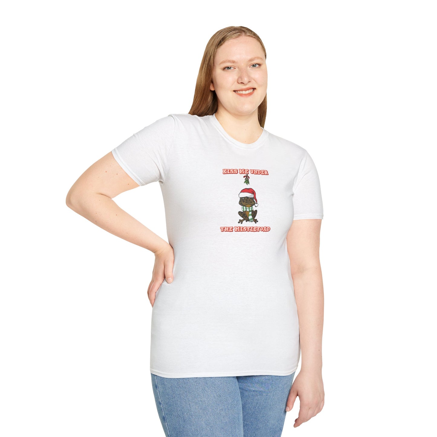 Kiss Me Under the MistleToad - Unisex Softstyle T-Shirt