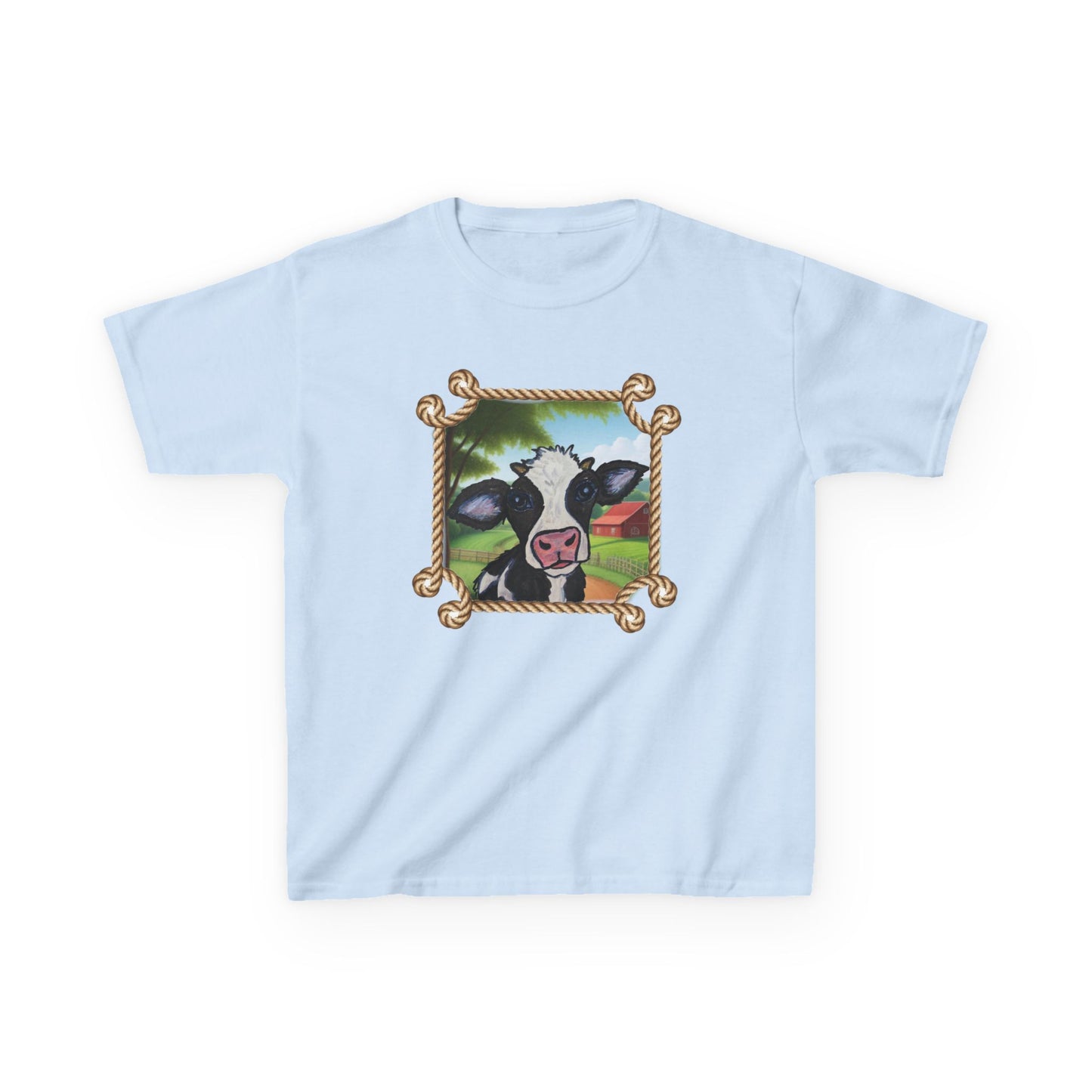 Cute Cow Kids Tee - Fun Farm Animal Graphic T-Shirt