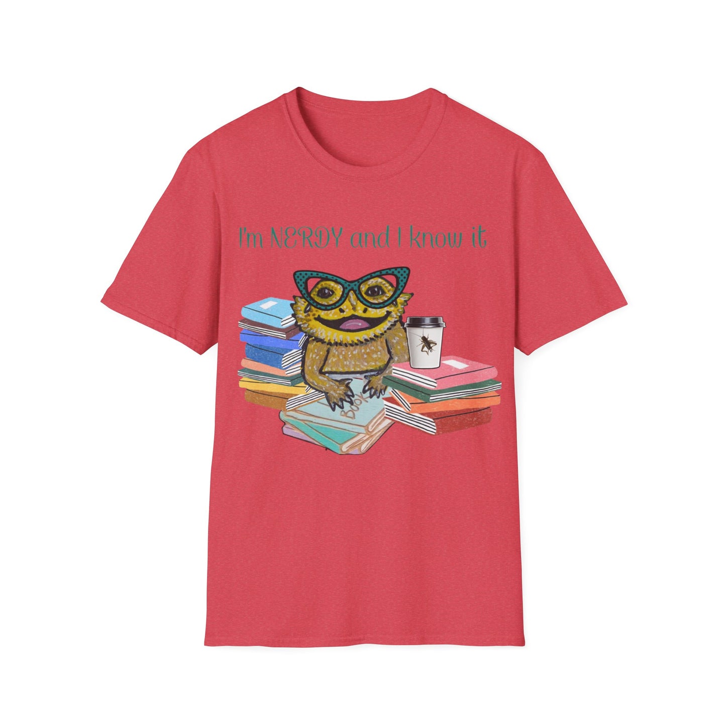 I'm Nerdy & I Know It Beardie - Unisex Softstyle T-Shirt