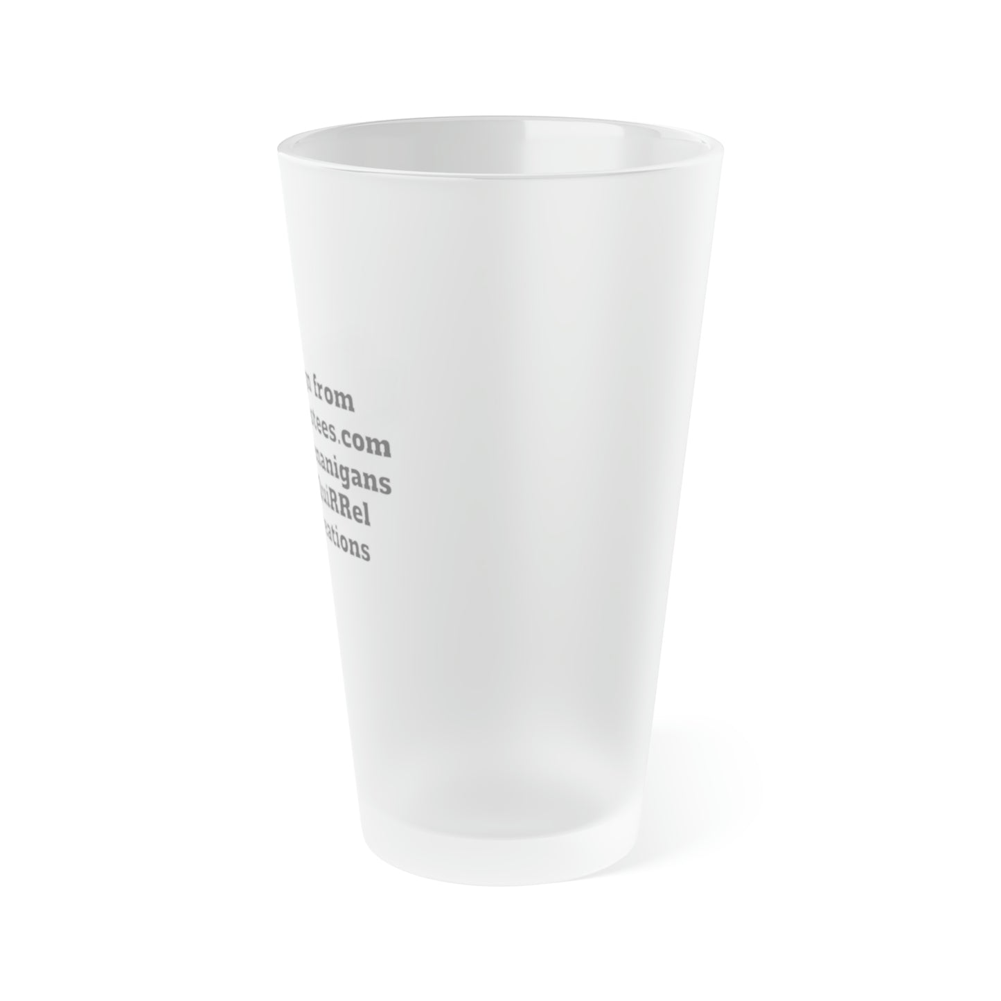 Custom - Frosted Pint Glass, 16oz