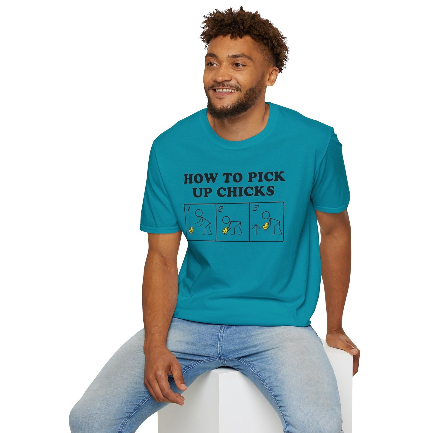 How to pick up chicks - Unisex Softstyle T-Shirt