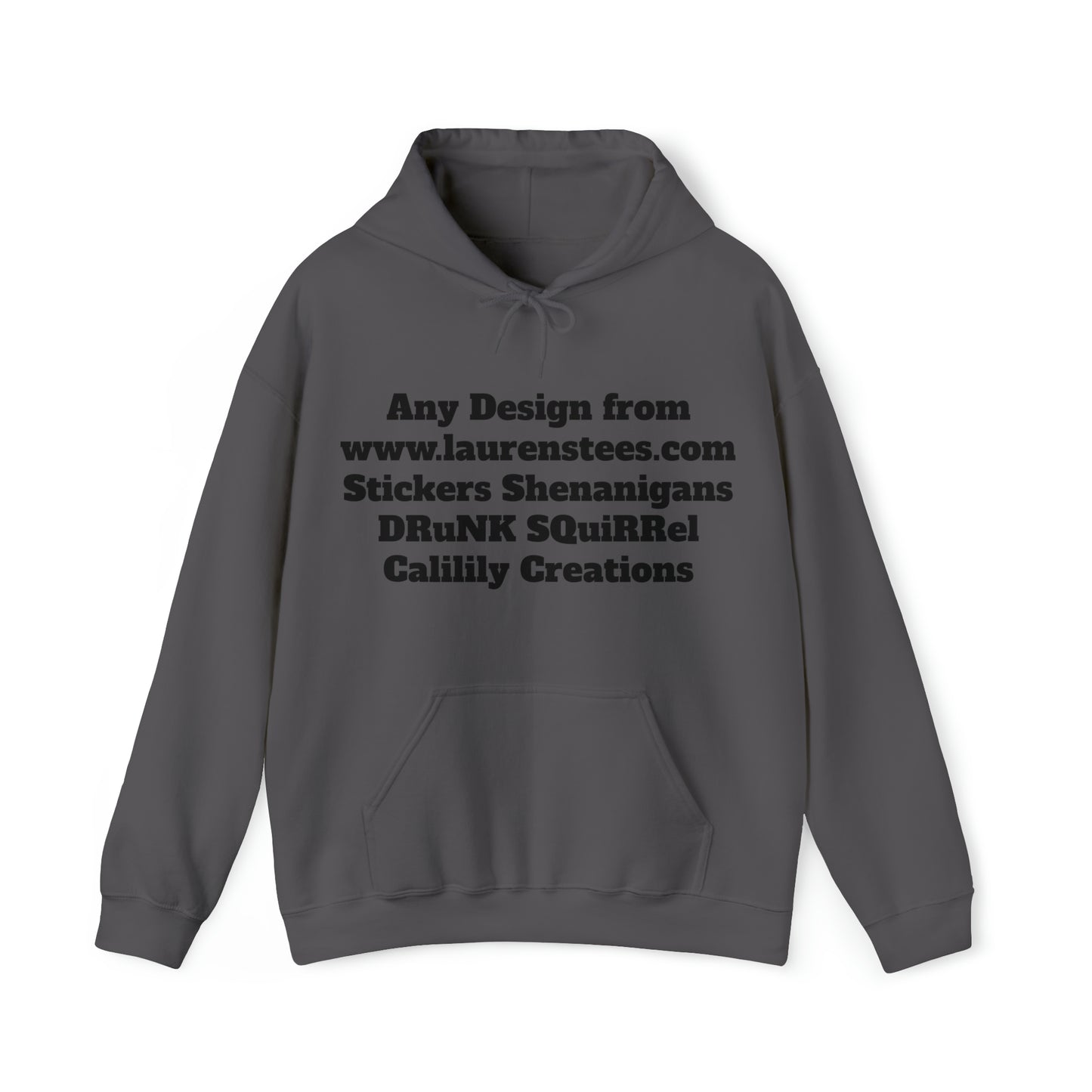 Custom or Any Design on Site Hoodie (One side only design) - Unisex Heavy Blend™ Hooded Sweatshirt