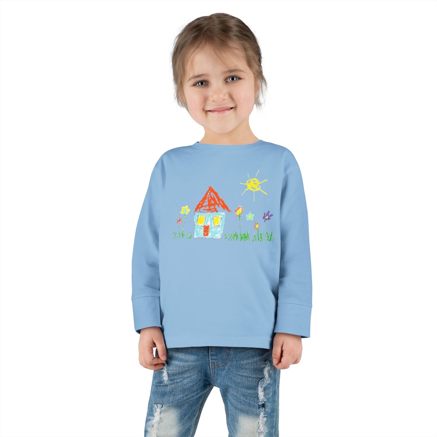 Your Child’s Art on a Shirt - Toddler Long Sleeve Tee