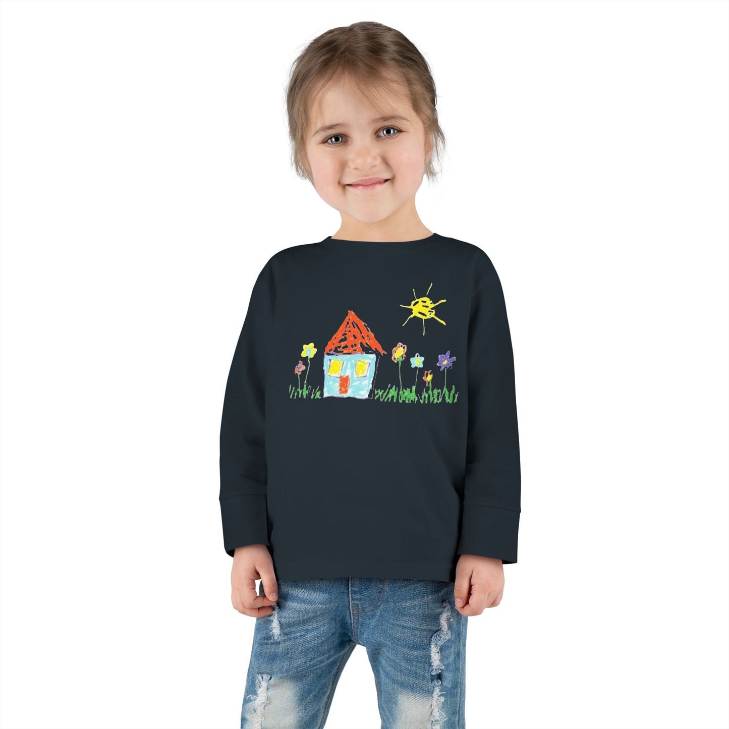 Your Child’s Art on a Shirt - Toddler Long Sleeve Tee