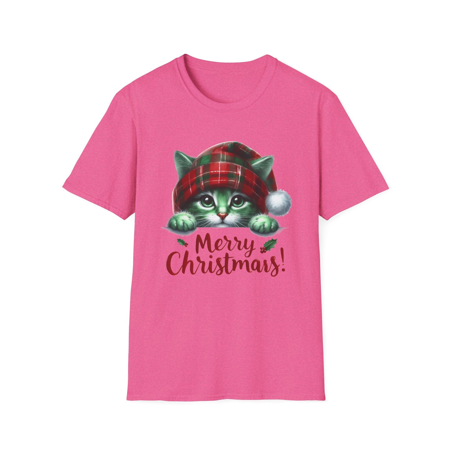 Merry Christmas Kitty - Unisex Softstyle T-Shirt