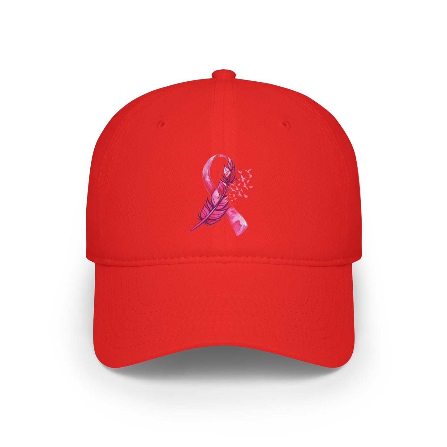 Breast Cancer Awareness Feather - Low Profile Baseball Cap