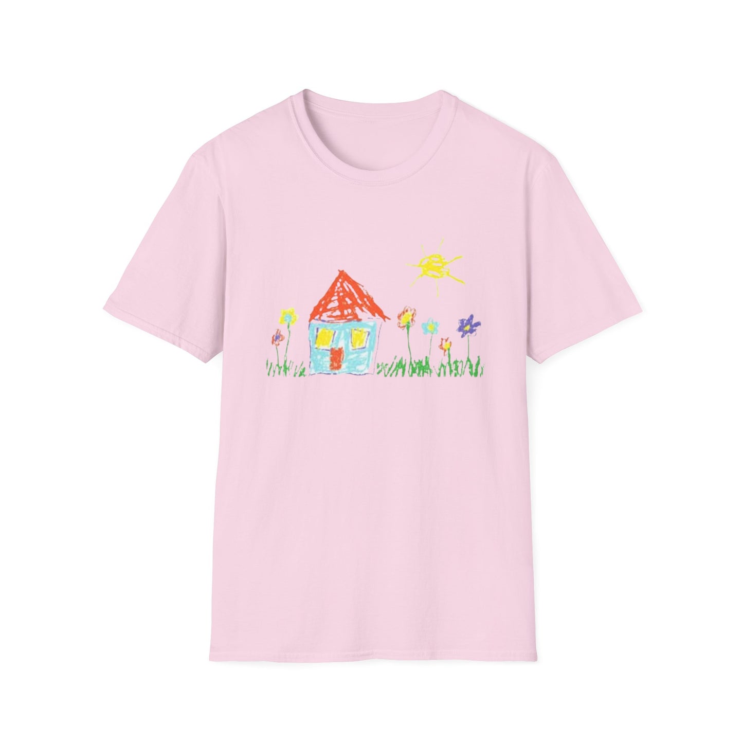 Your Childs Art on a Shirt - Adult Unisex Softstyle T-Shirt