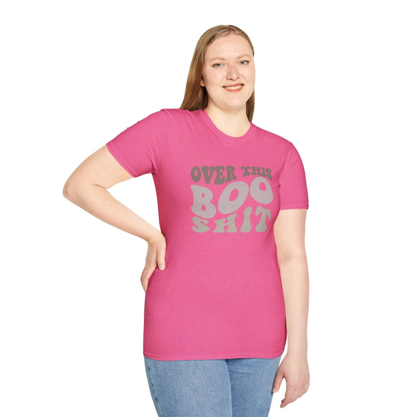 Over This Boo Shit - Unisex Softstyle T-Shirt