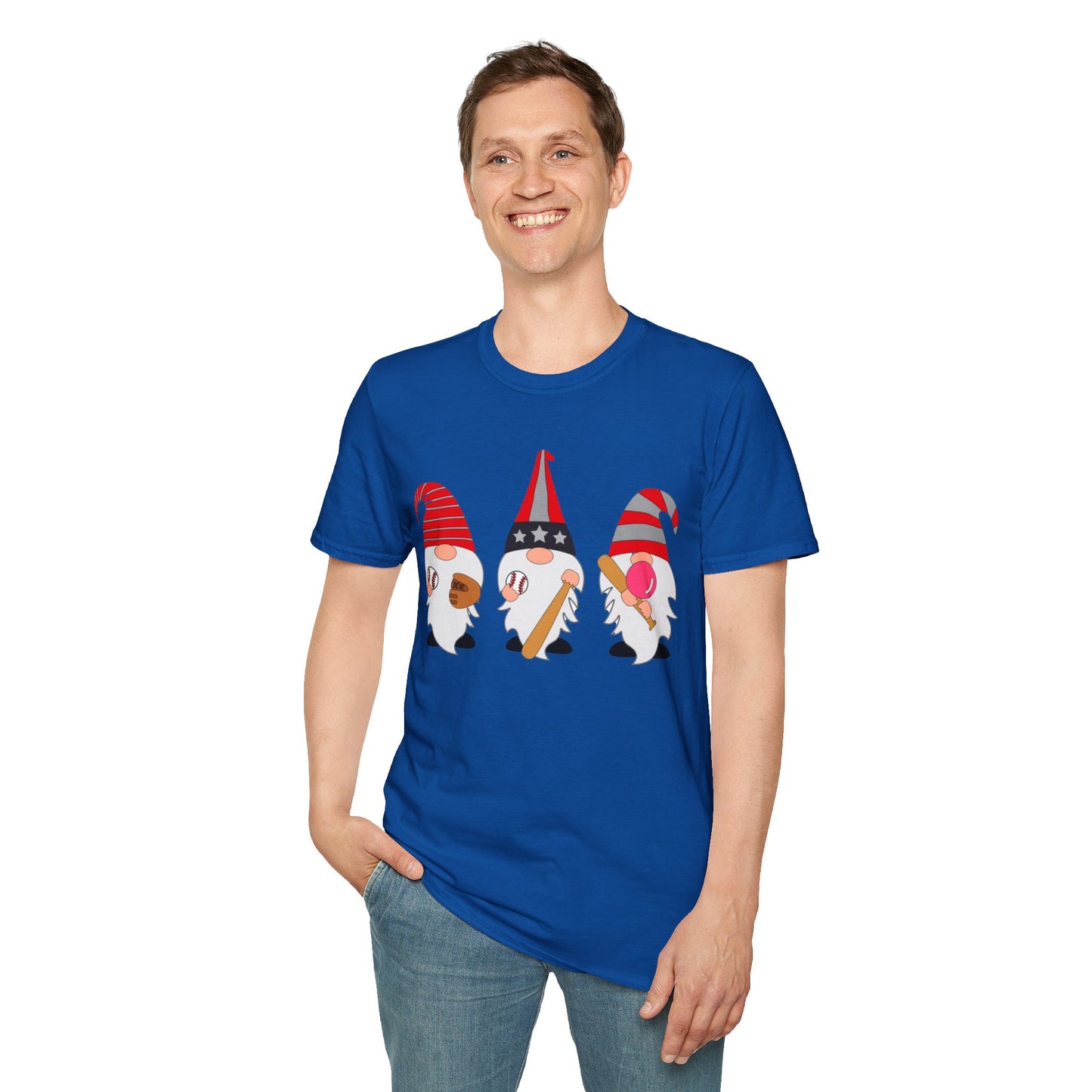 Gnome Baseball - Unisex Softstyle T-Shirt