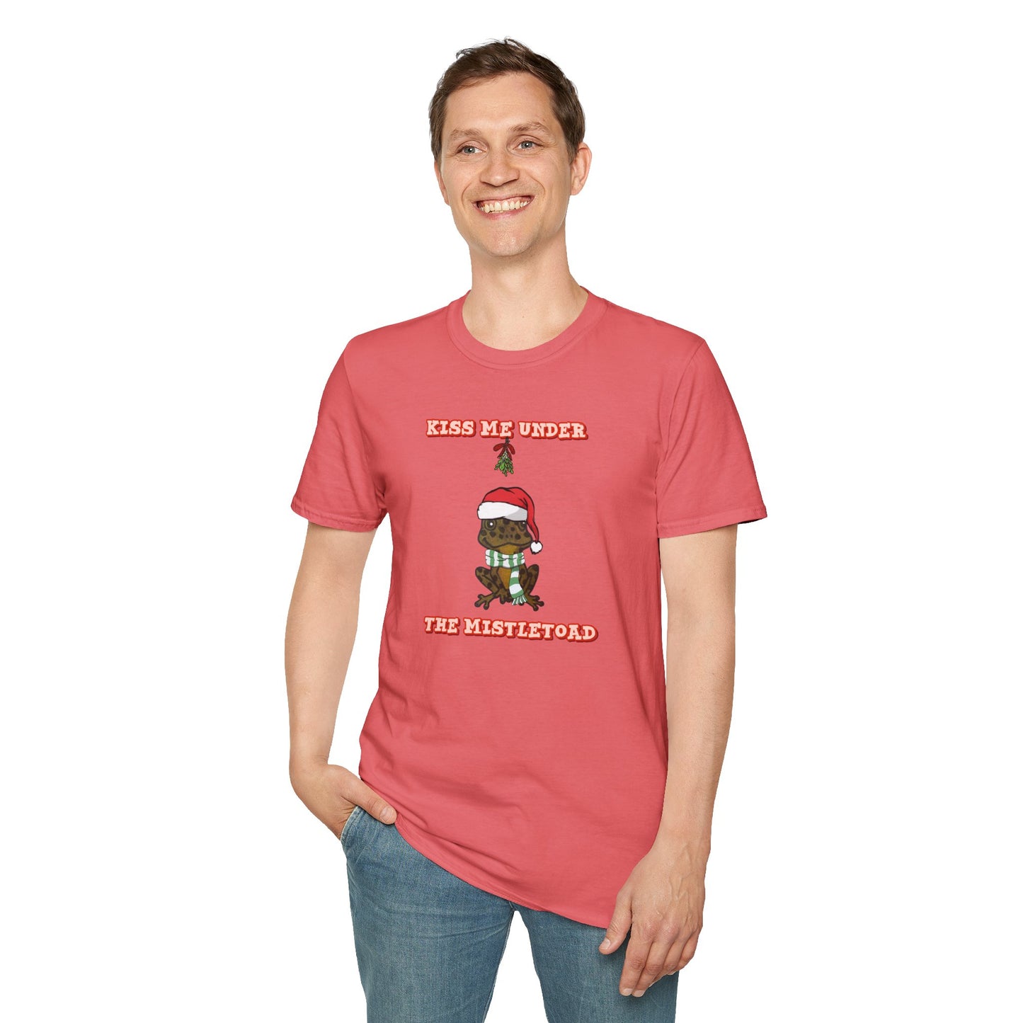 Kiss Me Under the MistleToad - Unisex Softstyle T-Shirt