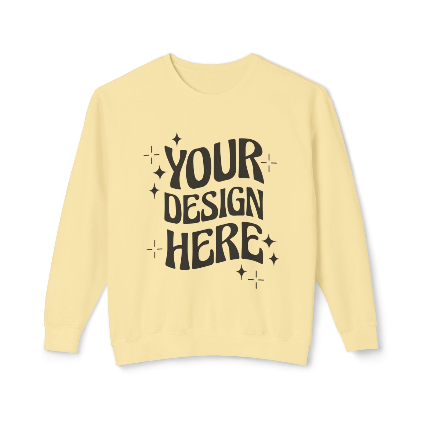 Custom - Unisex Lightweight Crewneck Sweatshirt