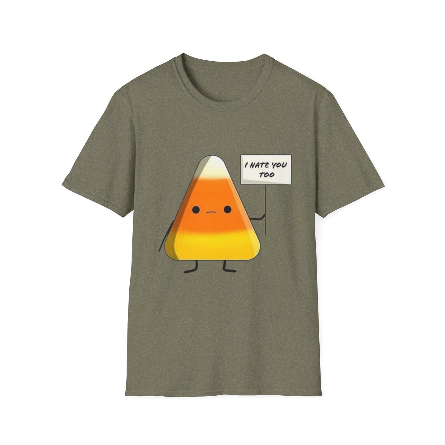 I Hate You Too Candy Corn - Unisex Softstyle T-Shirt