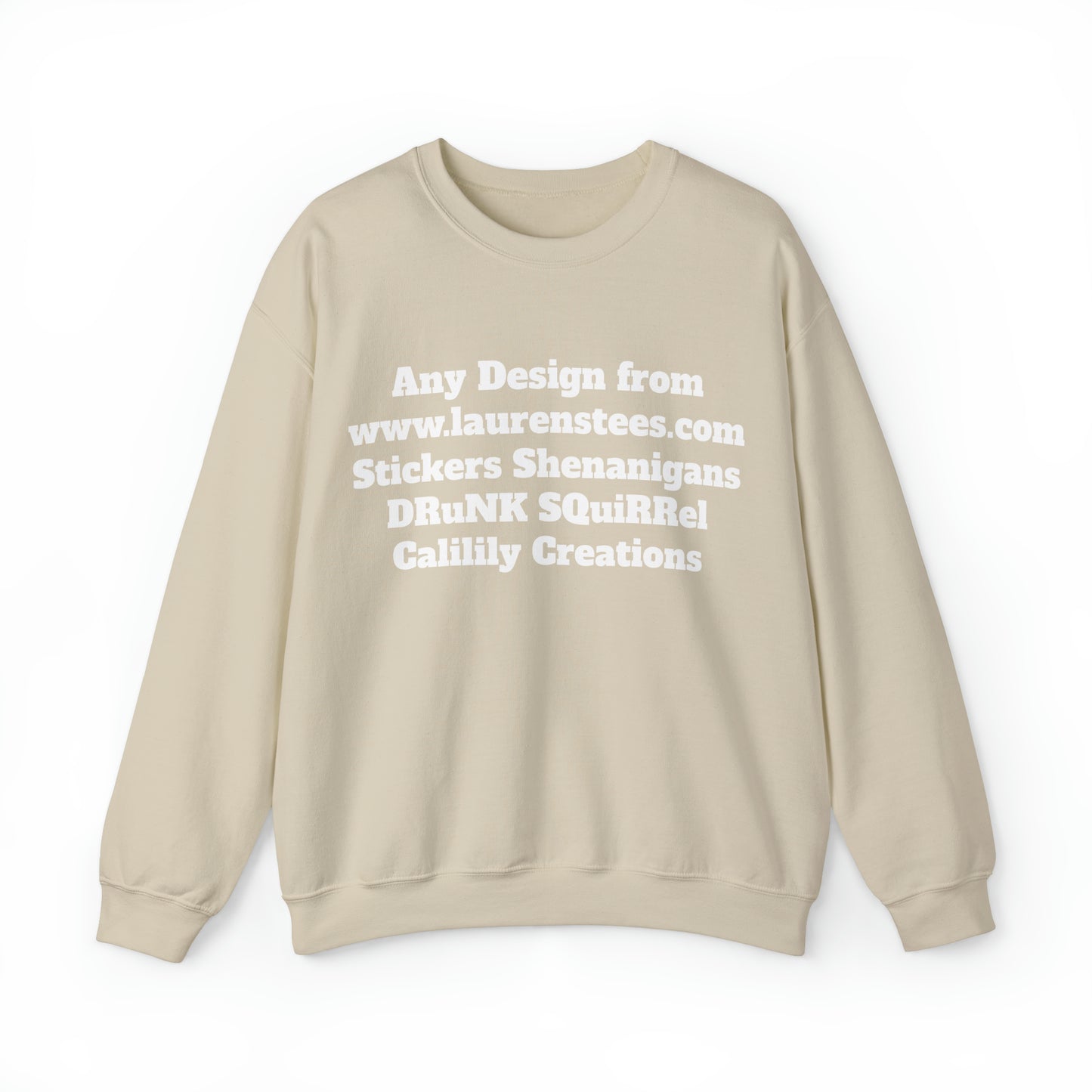 Custom or Any design on site (One side design) - Unisex Heavy Blend™ Crewneck Sweatshirt