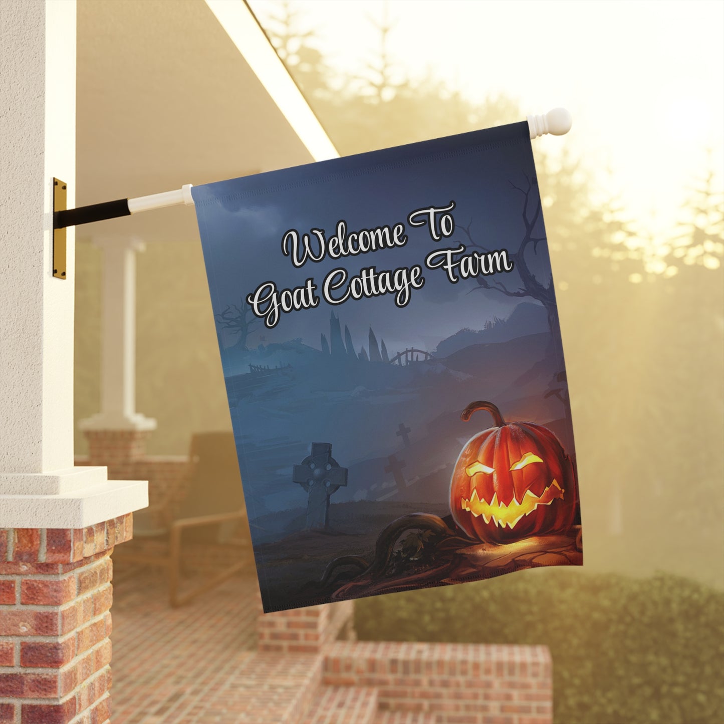 Custom Halloween Edition (Goat Cottage Farm used as example) - Garden & House Banner