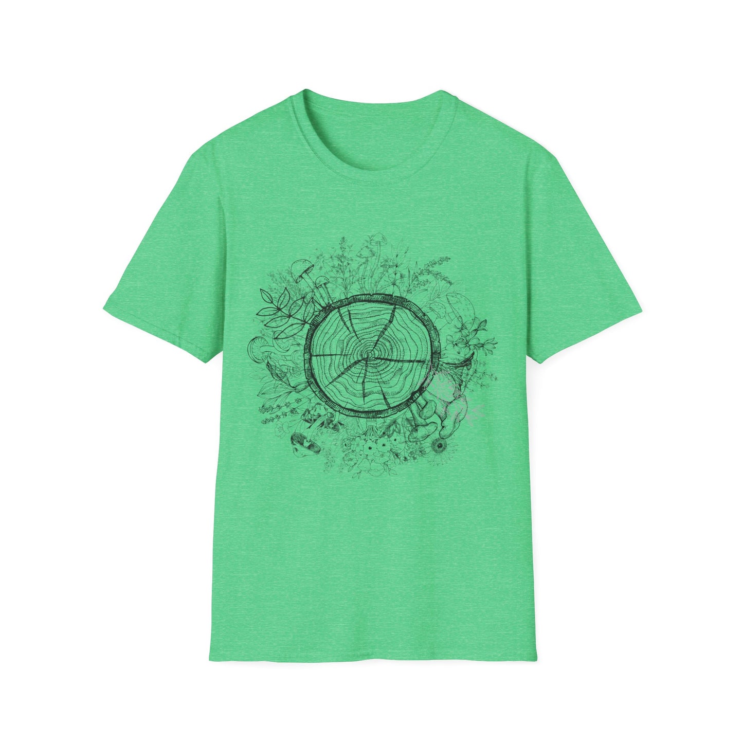 Bio Bloom Log - Unisex Softstyle T-Shirt