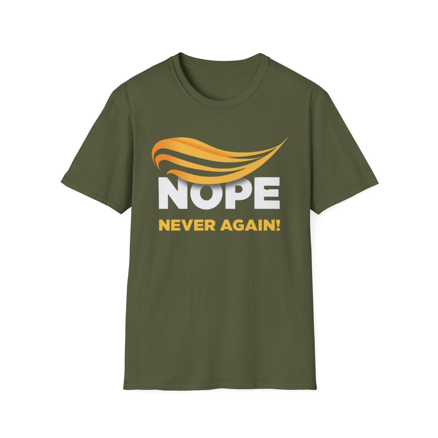 Nope Never Again - Unisex Softstyle T-Shirt