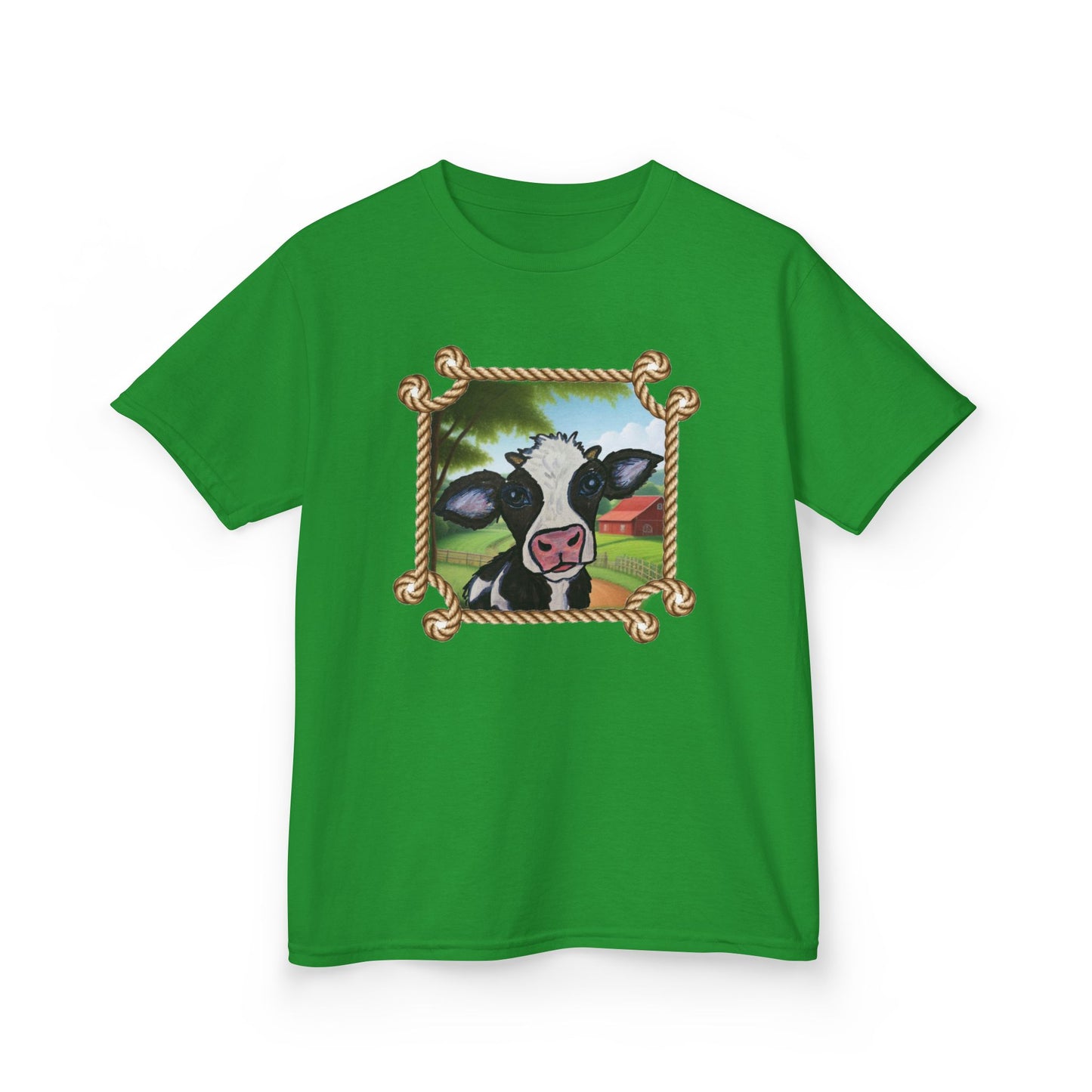 Cute Cow Kids Tee - Fun Farm Animal Graphic T-Shirt