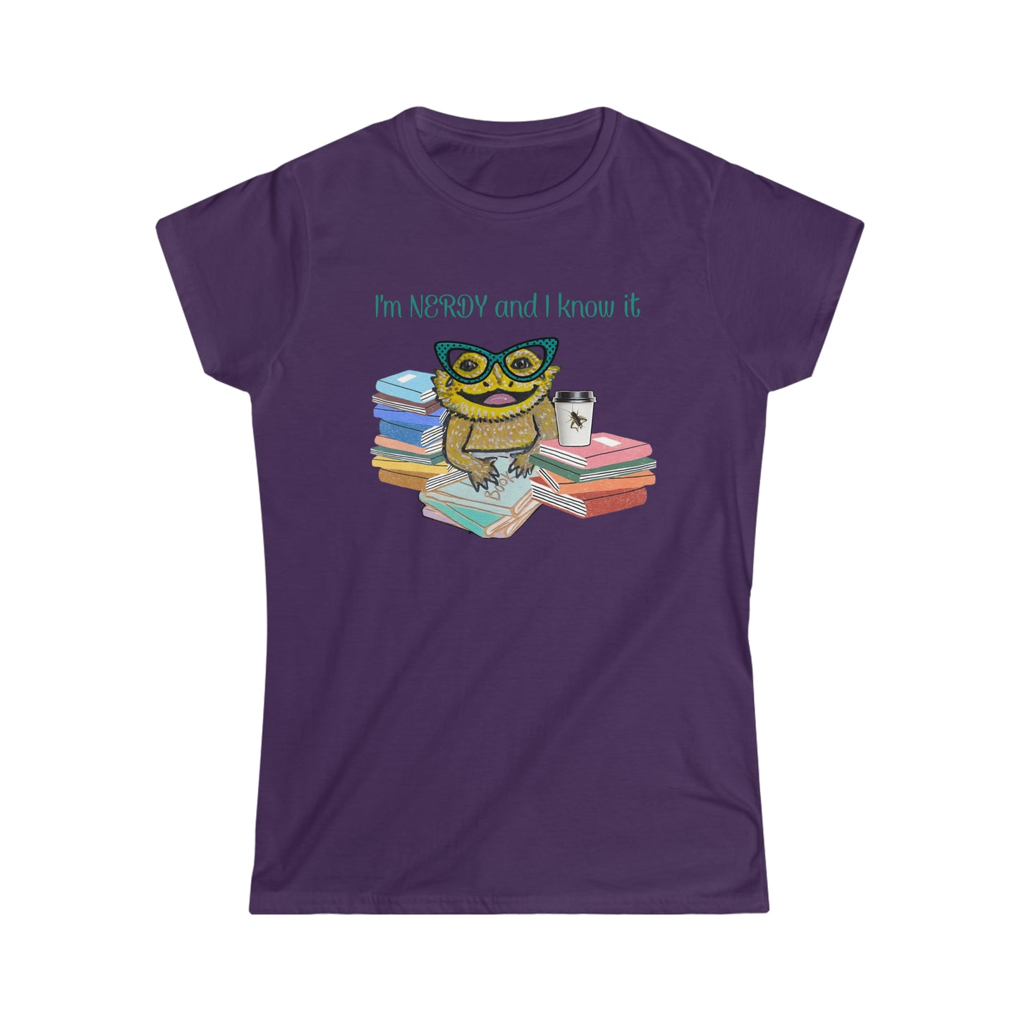 I’m Nerdy & I know it Beardie - Women's Softstyle Tee