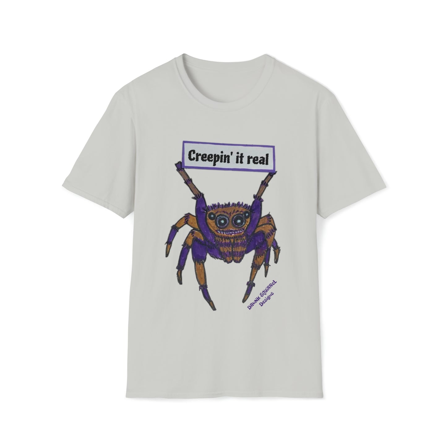 Creepin' It Real Spider - Unisex Softstyle T-Shirt