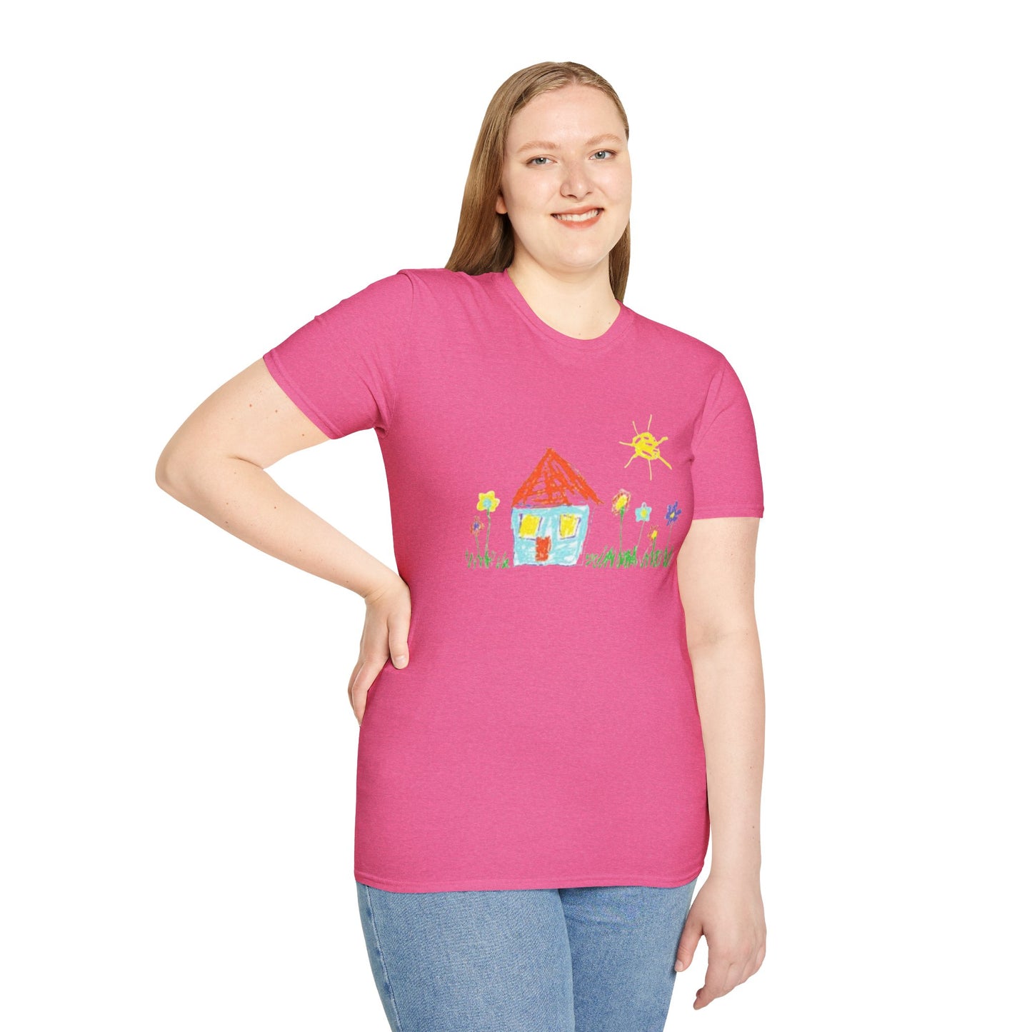 Your Childs Art on a Shirt - Adult Unisex Softstyle T-Shirt