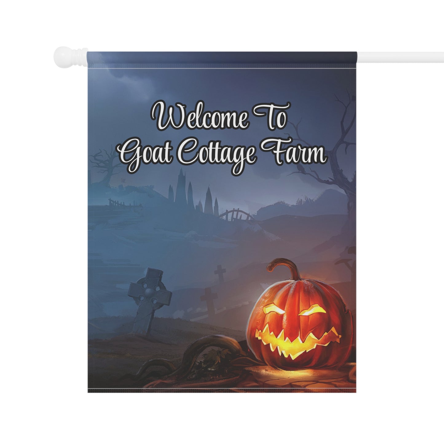 Custom Halloween Edition (Goat Cottage Farm used as example) - Garden & House Banner