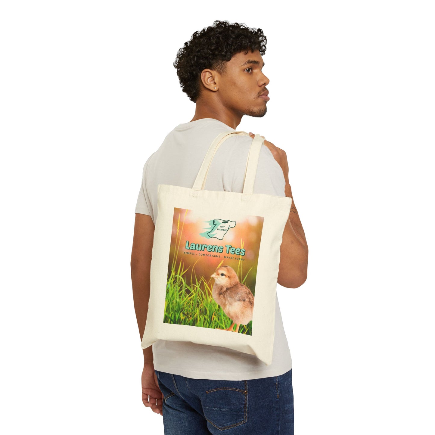 Single Side Print Custom - Cotton Canvas Tote Bag