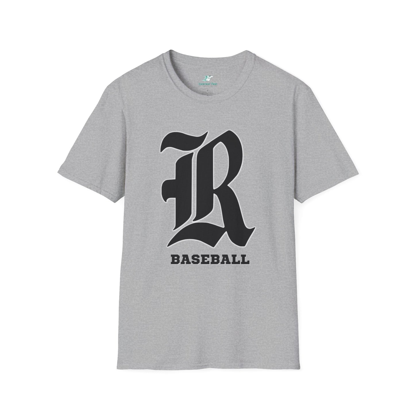 Custom one side Front or Back (RHS Baseball used as example) - Unisex Softstyle T-Shirt