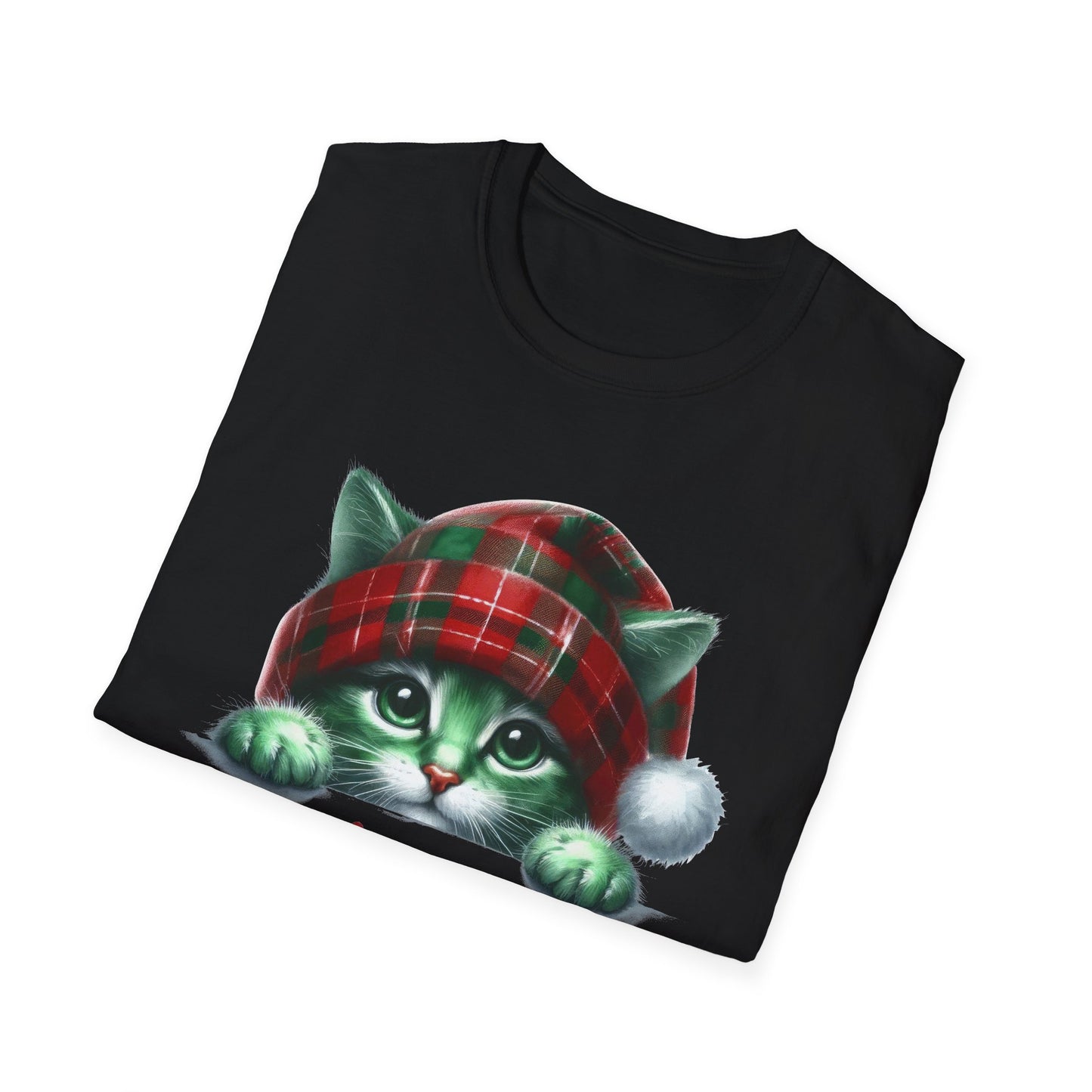 Merry Christmas Kitty - Unisex Softstyle T-Shirt