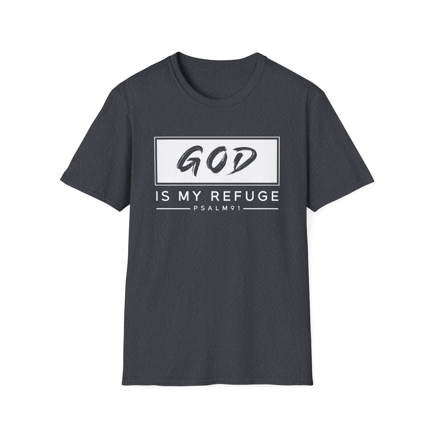 God is my refuge - Unisex Softstyle T-Shirt