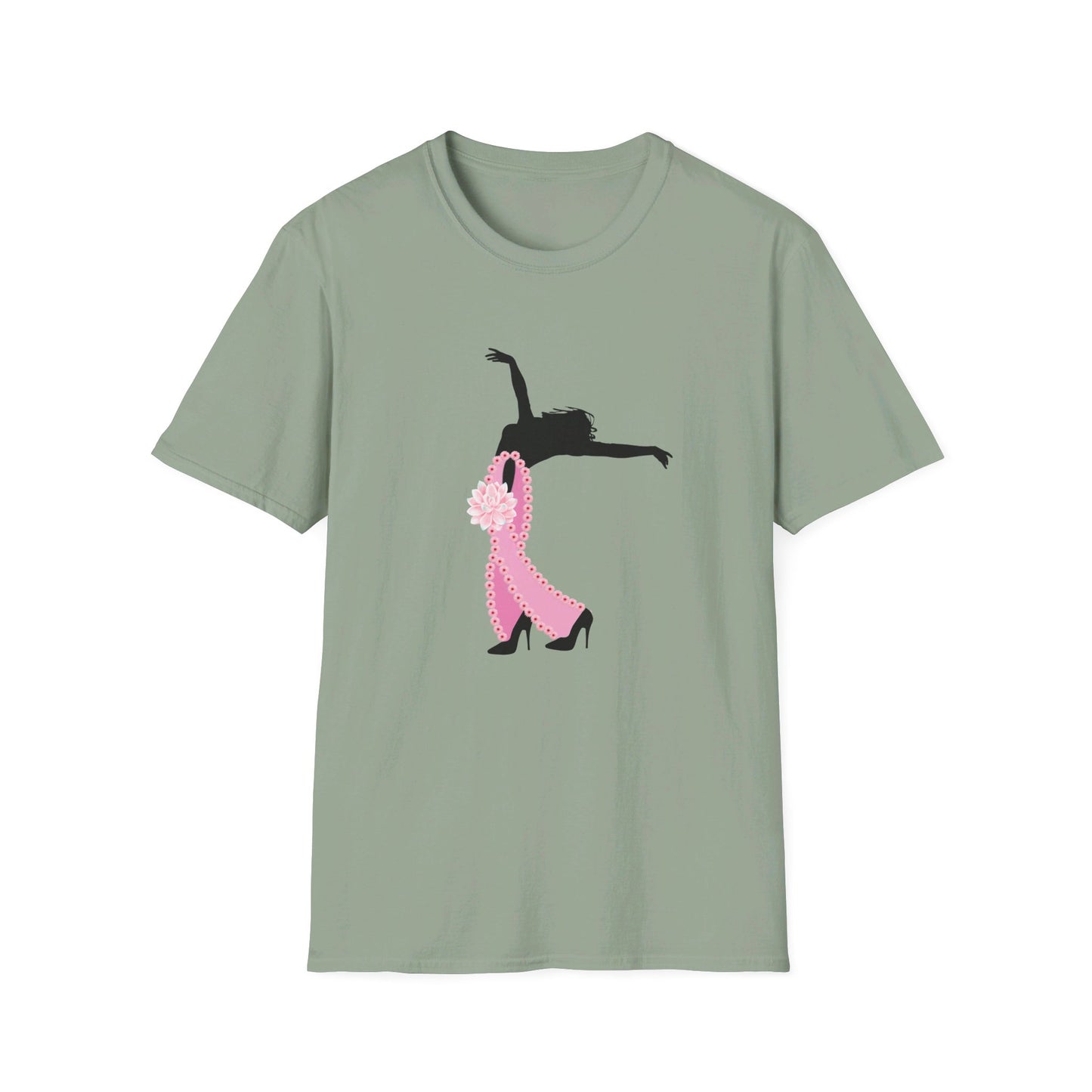 Breast Cancer Awareness Dancer- Unisex Softstyle T-Shirt