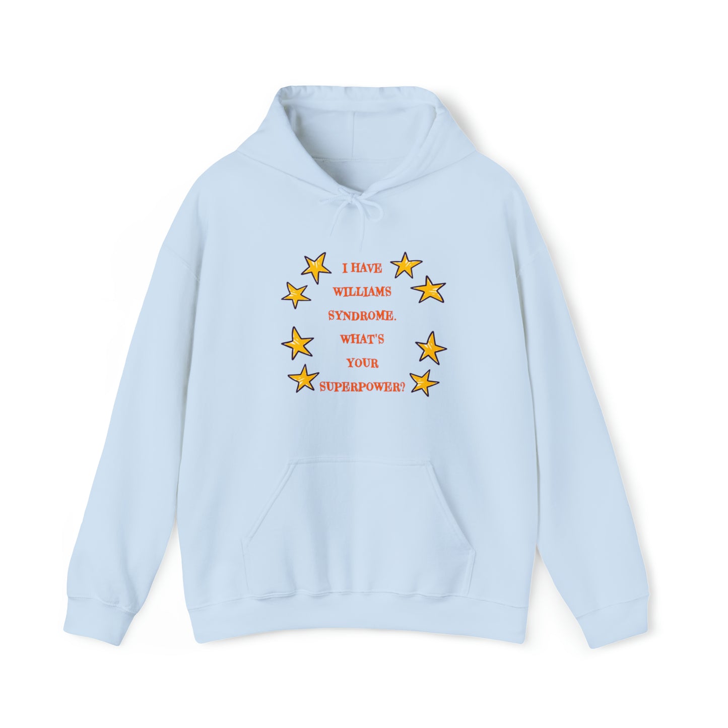 Williams Syndrome Superpower Stars - Unisex Heavy Blend™ Hooded Sweatshirt