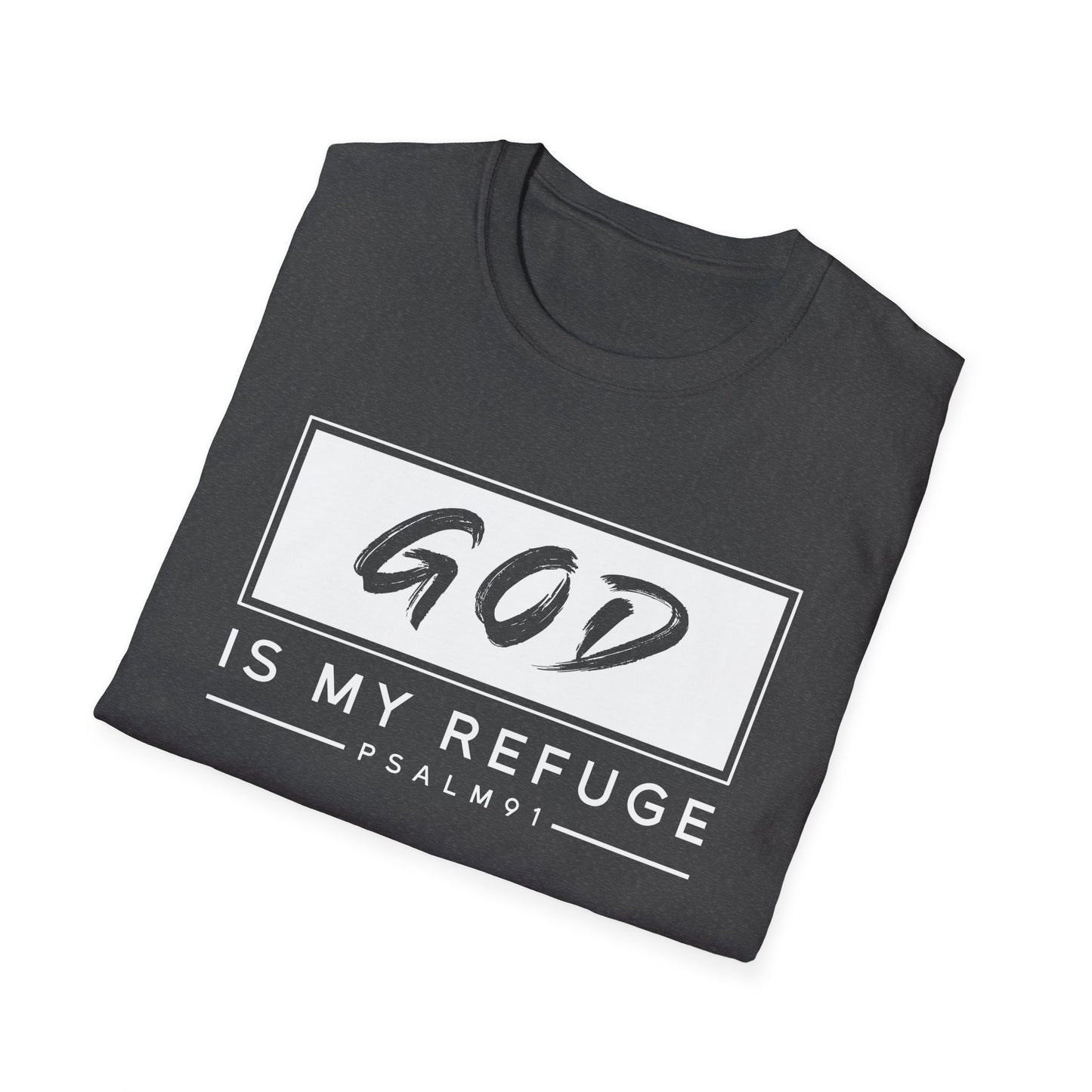 God is my refuge - Unisex Softstyle T-Shirt