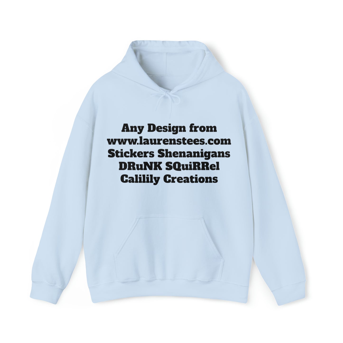 Custom or Any Design on Site Hoodie (One side only design) - Unisex Heavy Blend™ Hooded Sweatshirt