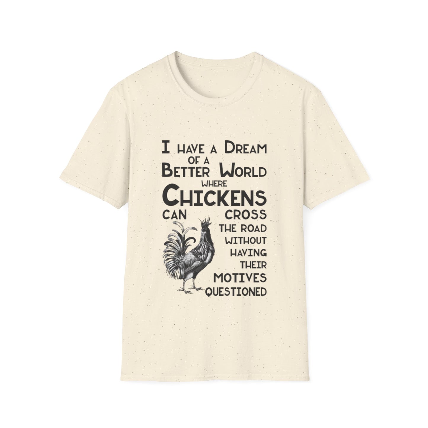 Chicken Crossing the Road - Unisex Softstyle T-Shirt