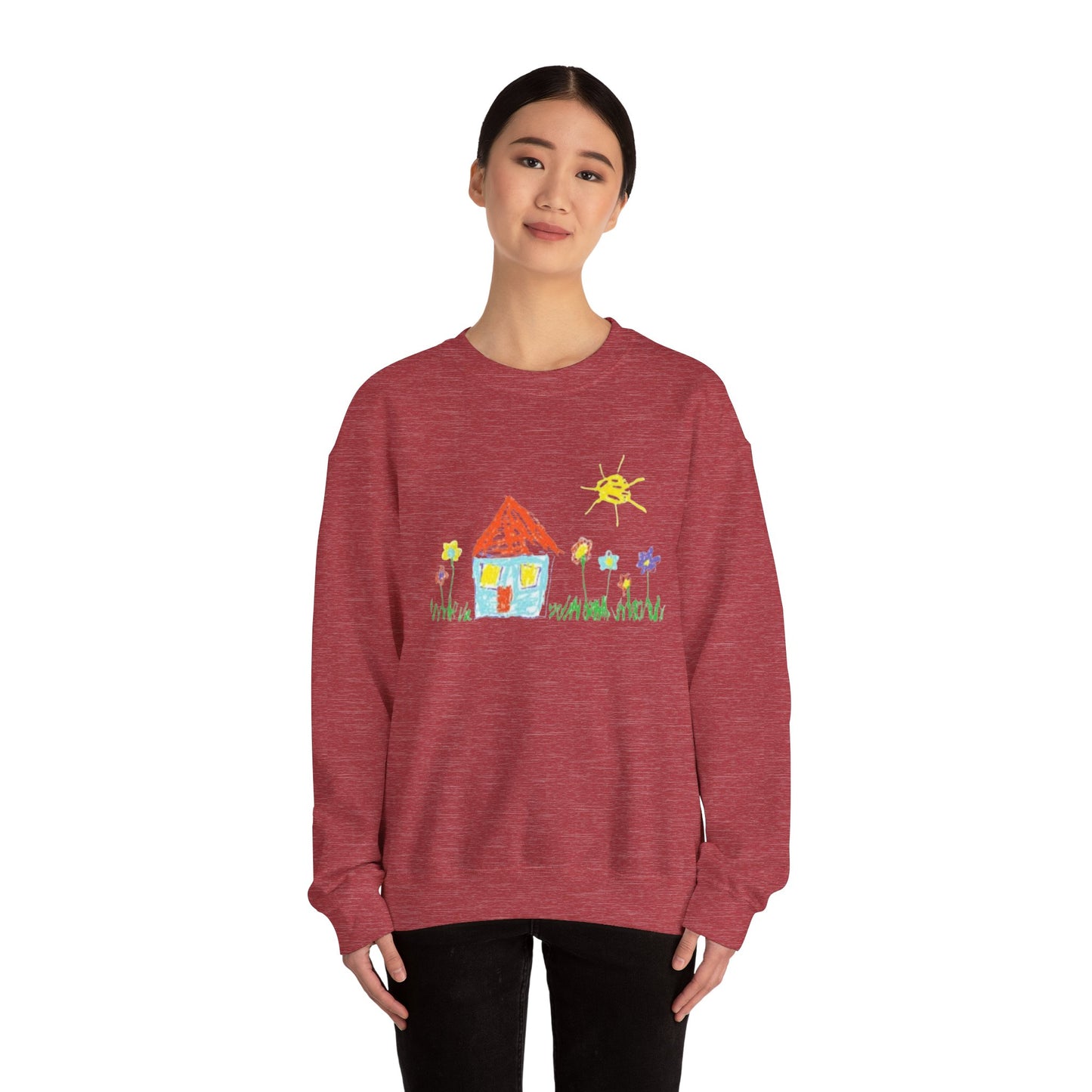 Your Child’s Art on a Shirt - Unisex Heavy Blend™ Crewneck Sweatshirt