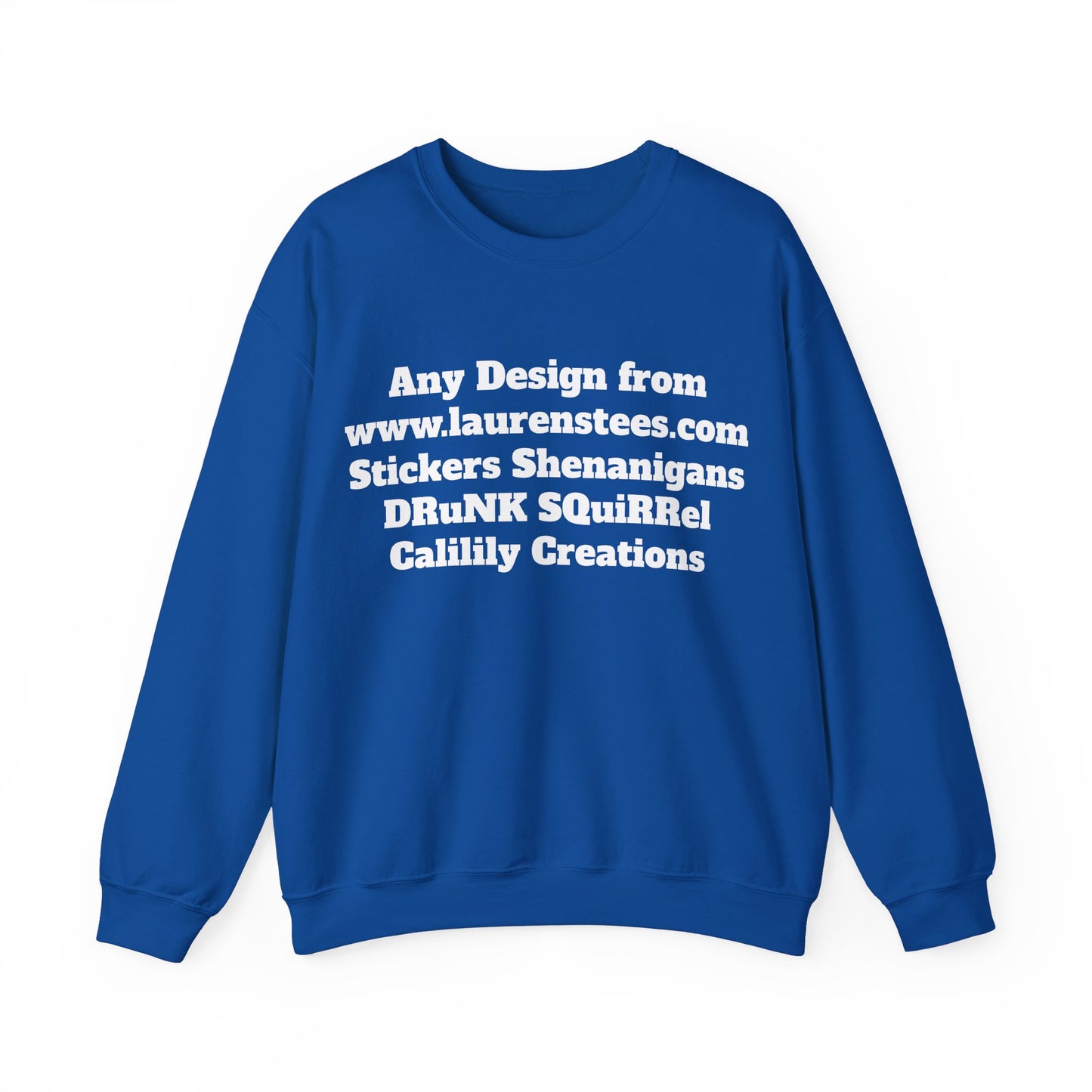 Custom or Any design on site (One side design) - Unisex Heavy Blend™ Crewneck Sweatshirt