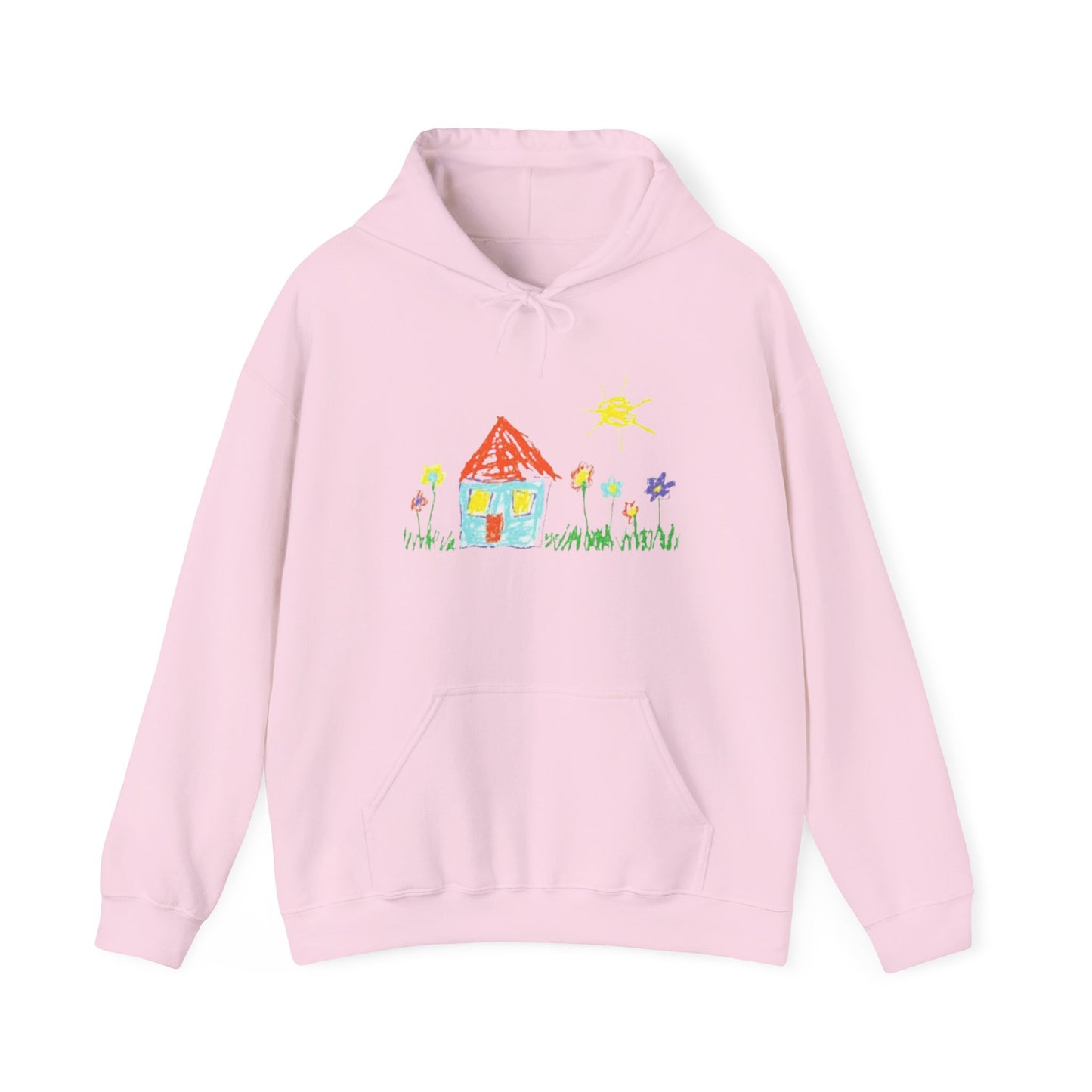 Your Childs Art on a Shirt - Adult Unisex Heavy Blend™ Hooded Sweatshirt